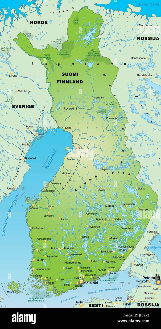Atlas Carte Carte Du Monde Carte Carte La Frontiere La Finlande Synopsis Frontieres Image Vectorielle Stock Alamy
