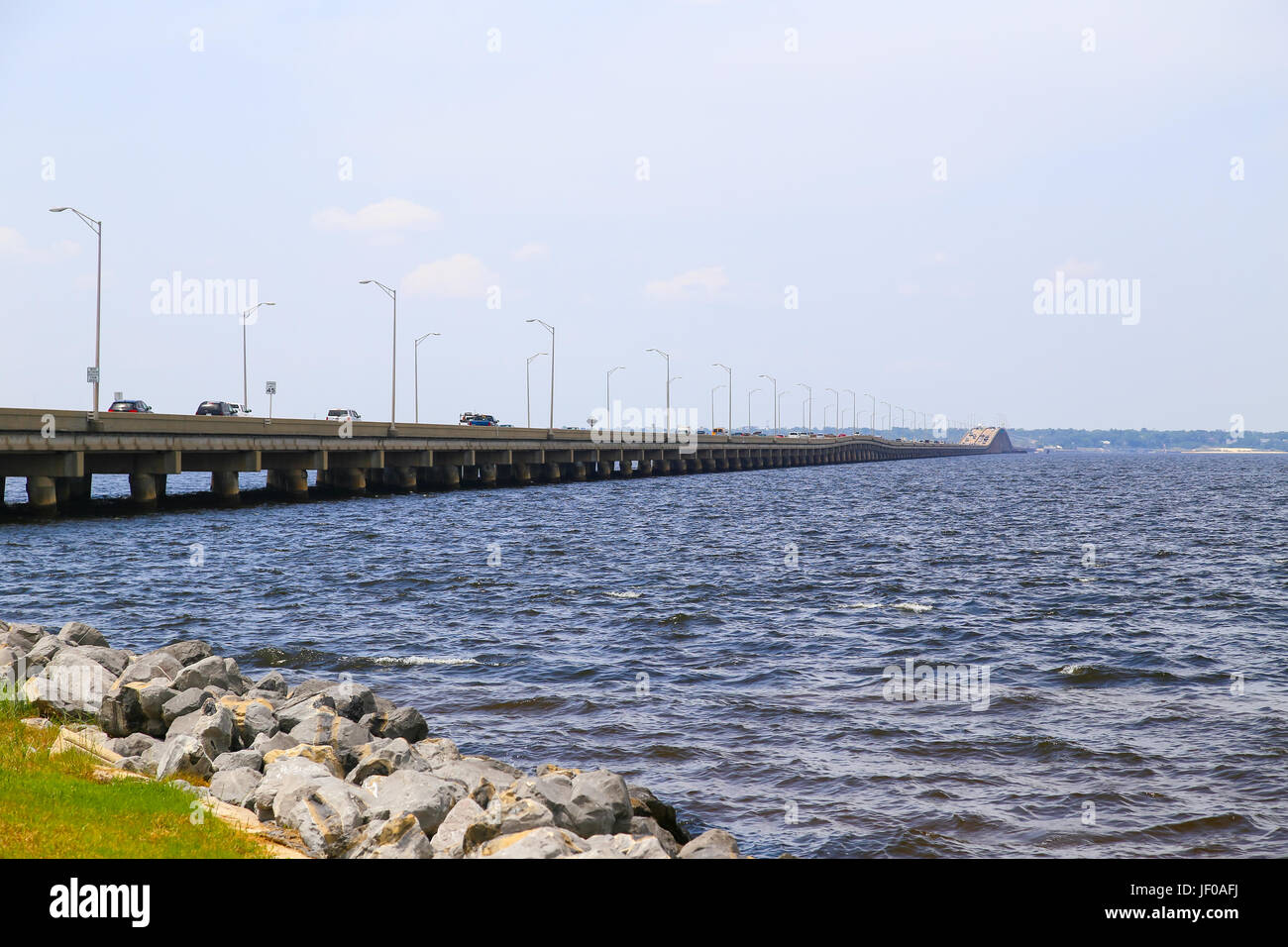 Pensacola Beach Bridge Banque D'Images