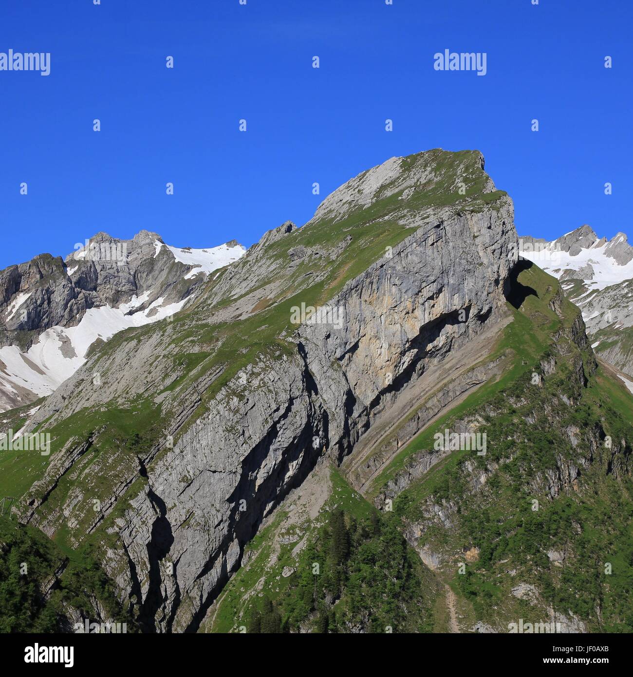 Rabattre les Alpine Gamme Alpstein Banque D'Images