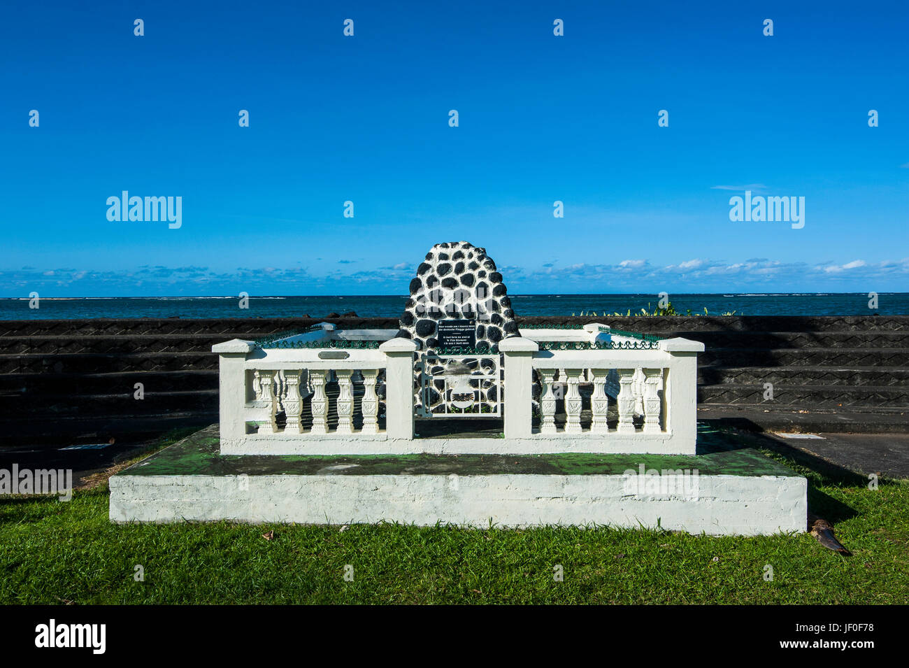 Mémorial allemand à Apia, Samoa, Upolo, Pacifique Sud Banque D'Images