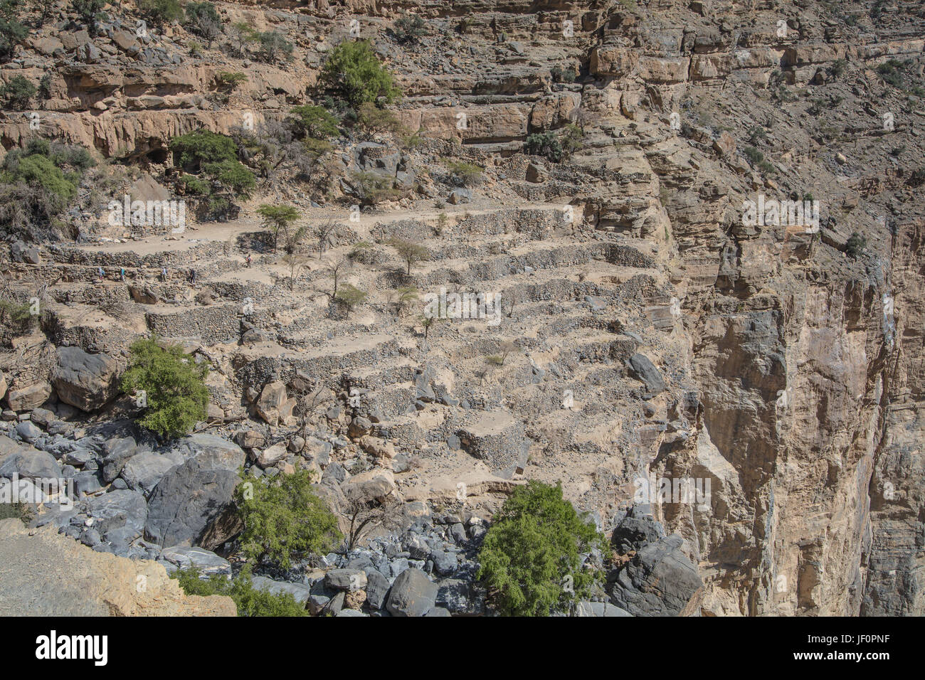 Village abandonné dans la région de Wadi Ghul Banque D'Images