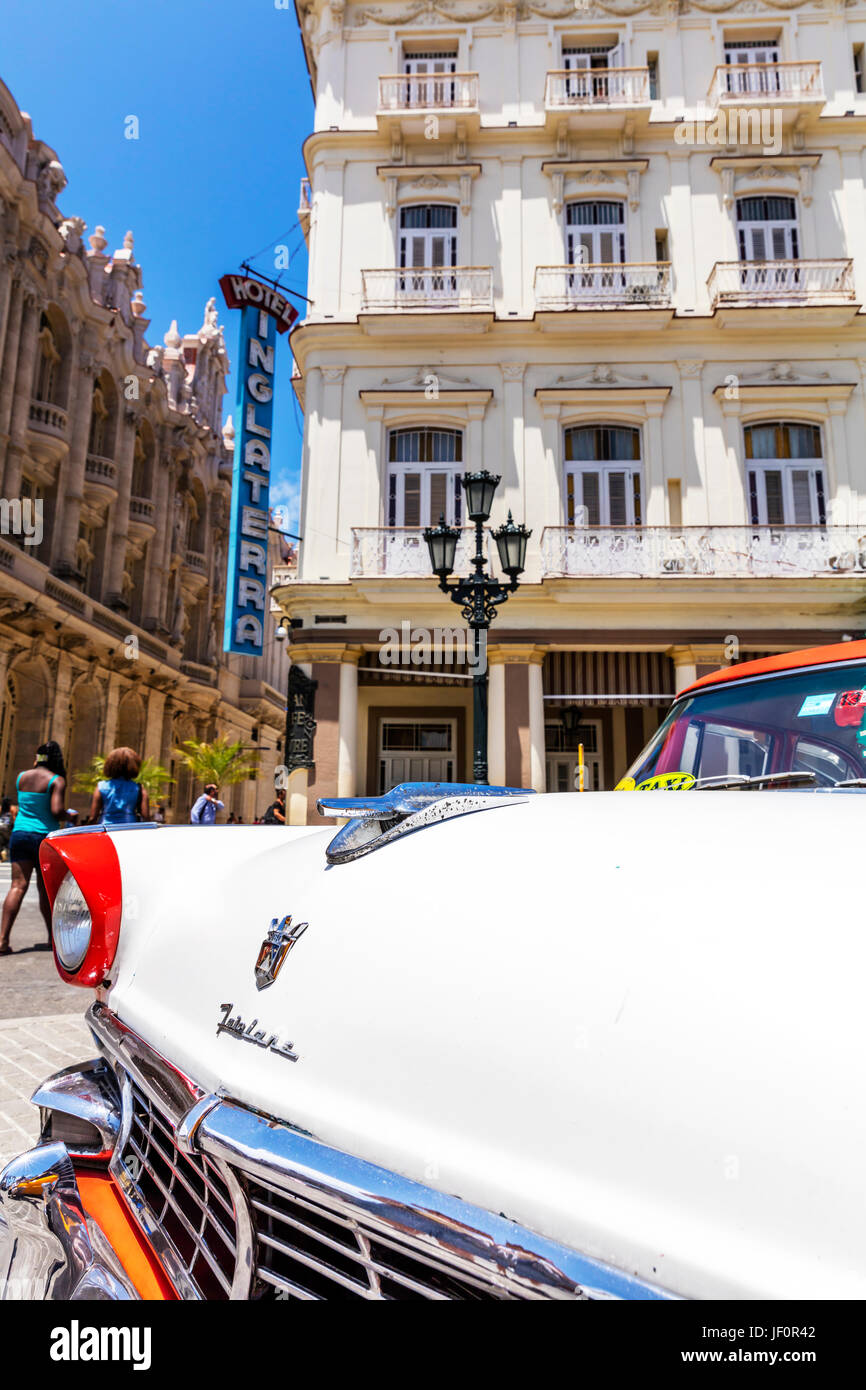 Hôtel Inglaterra La Havane Cuba Hôtel Inglaterra, Paseo de Martí (aka Paseo del Prado), la vieille ville de La Havane (La Habana Vieja), de Cuba, des Caraïbes Hôtel Inglaterra Banque D'Images