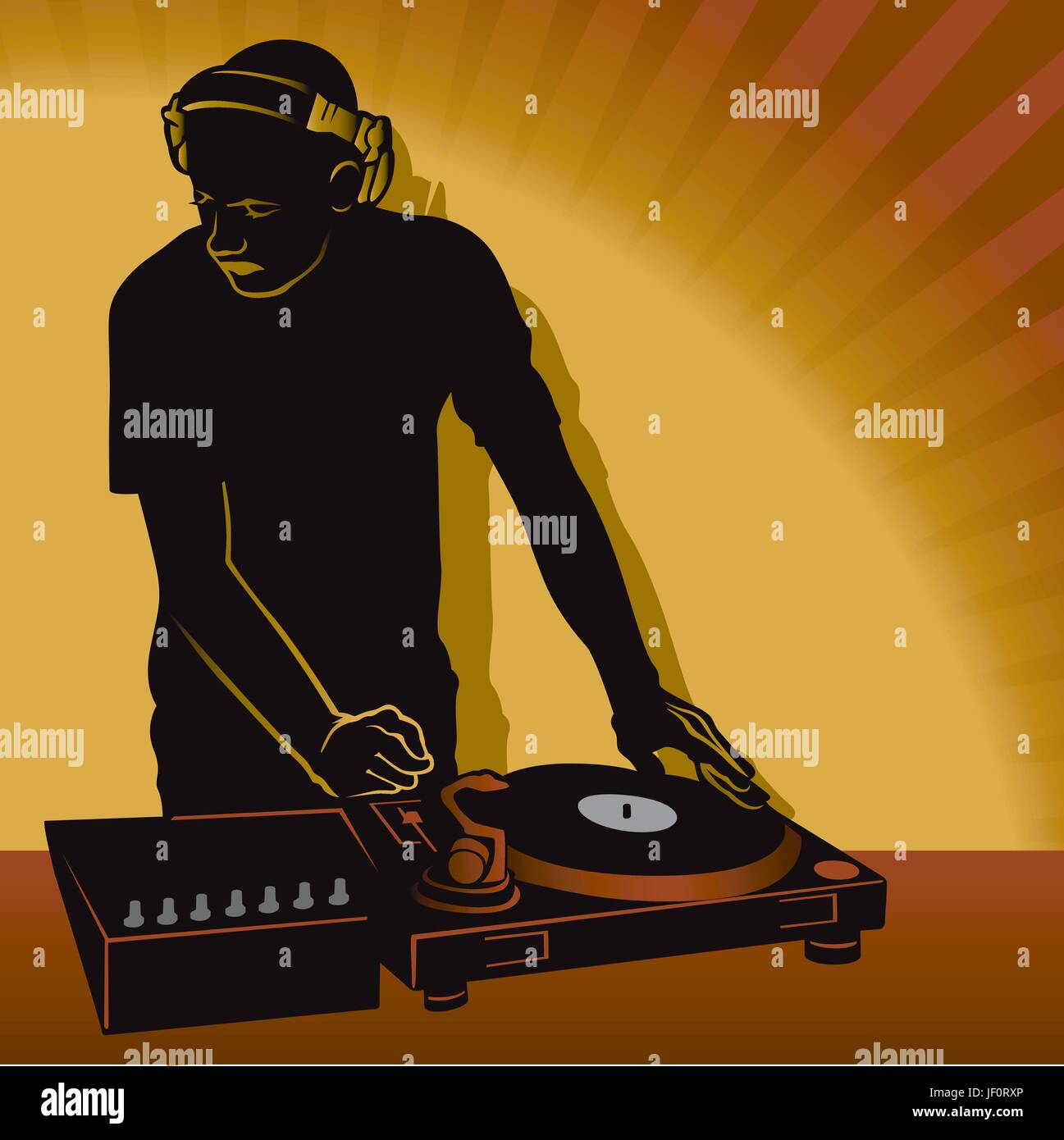 Le son de la musique Illustration de Vecteur