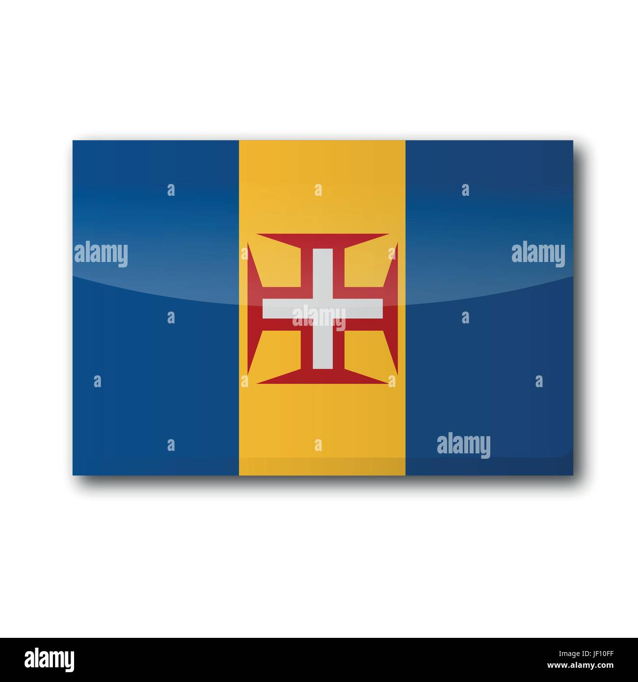 Bois, côte, madère, archipel, le portugais, l'isle, île, vacances, vacances, Illustration de Vecteur