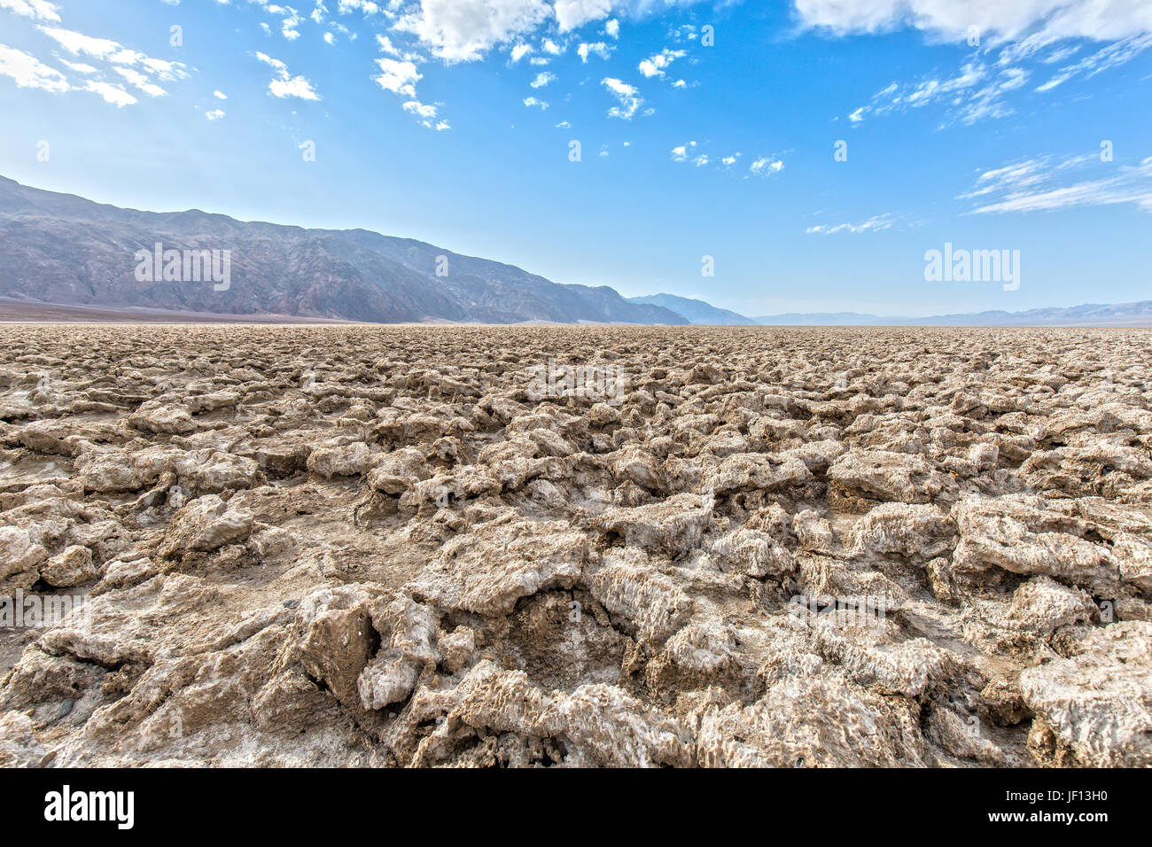 Devil's Golf Course dans Death Valley en Californie Banque D'Images
