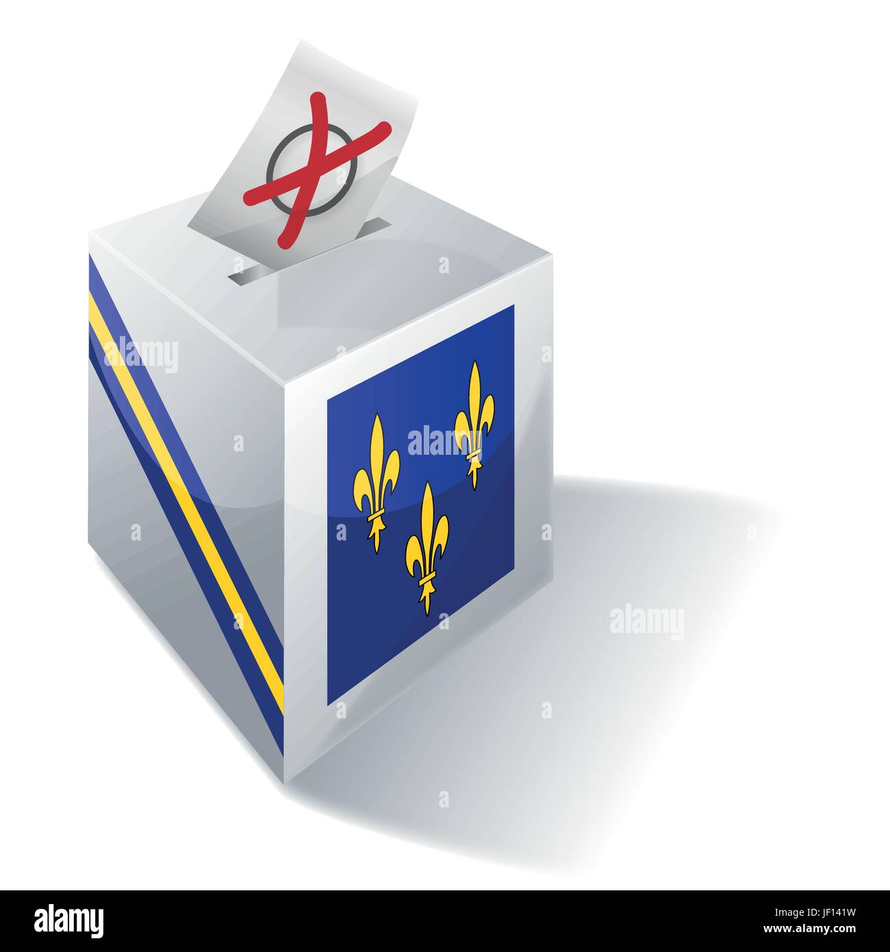 France, vote, vote, politique, Choisir, choix, choix, urne, Illustration de Vecteur