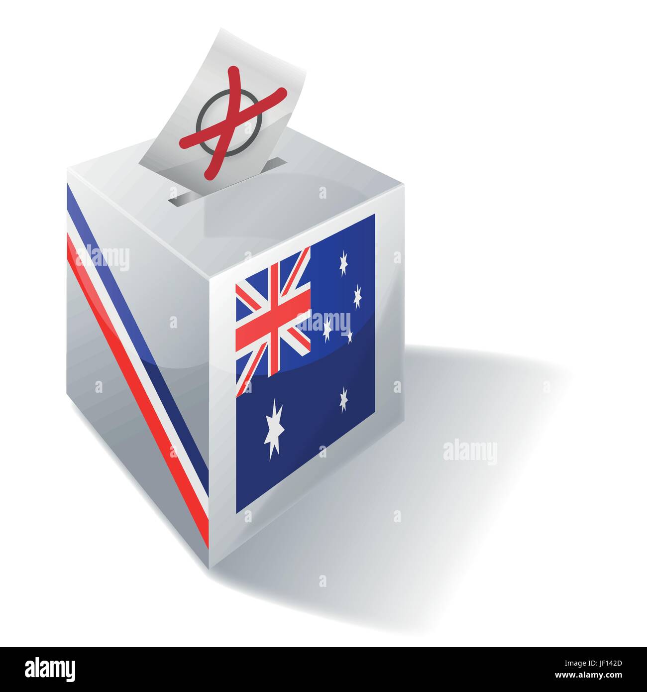 L'Australie, vote, vote, politique, Choisir, choix, choix, urne, Illustration de Vecteur