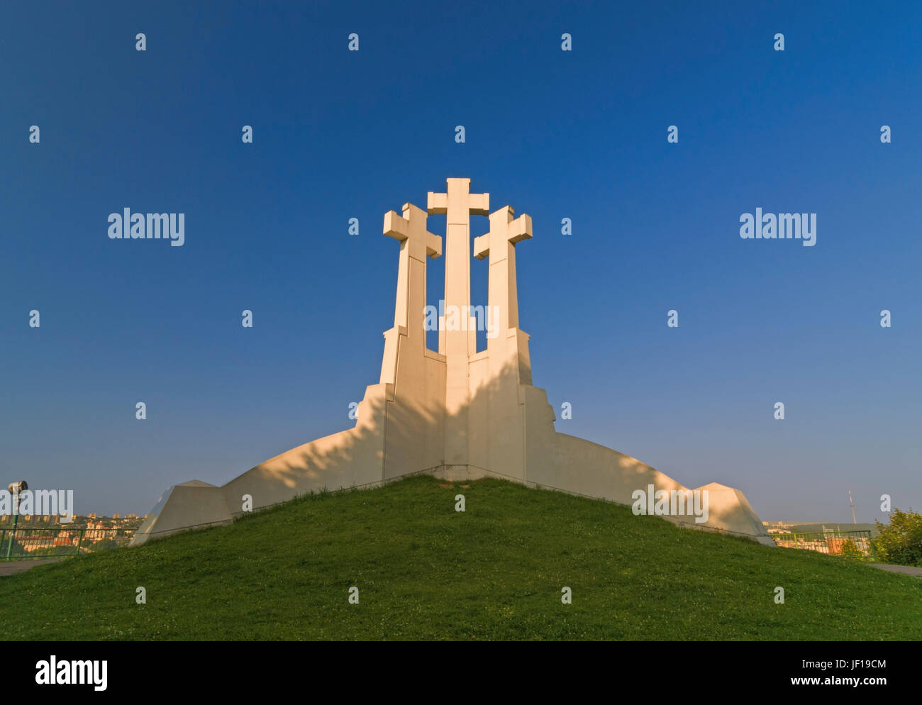 La colline des trois croix Vilnius Lituanie Banque D'Images