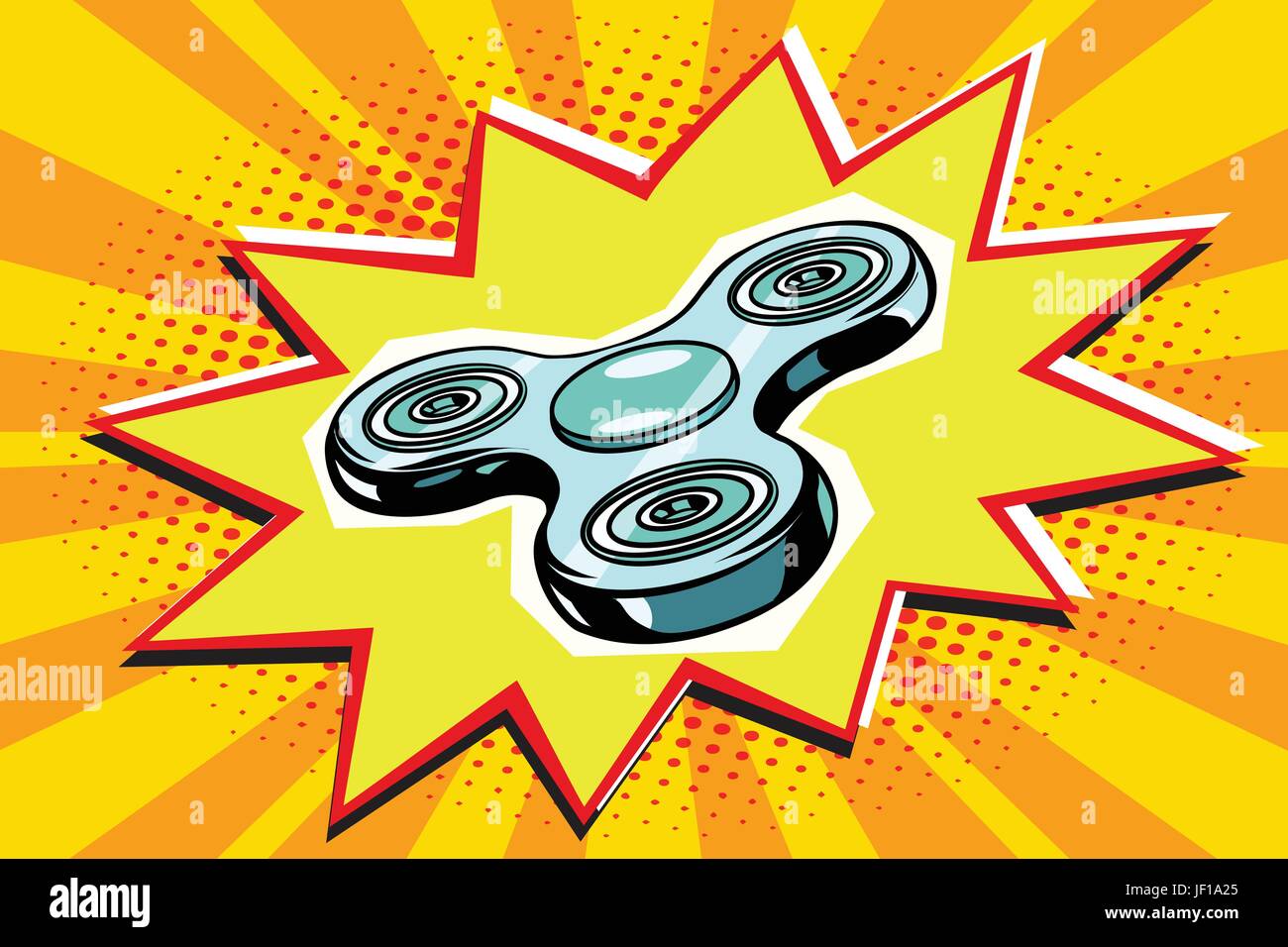 Fidget part spinner Illustration de Vecteur