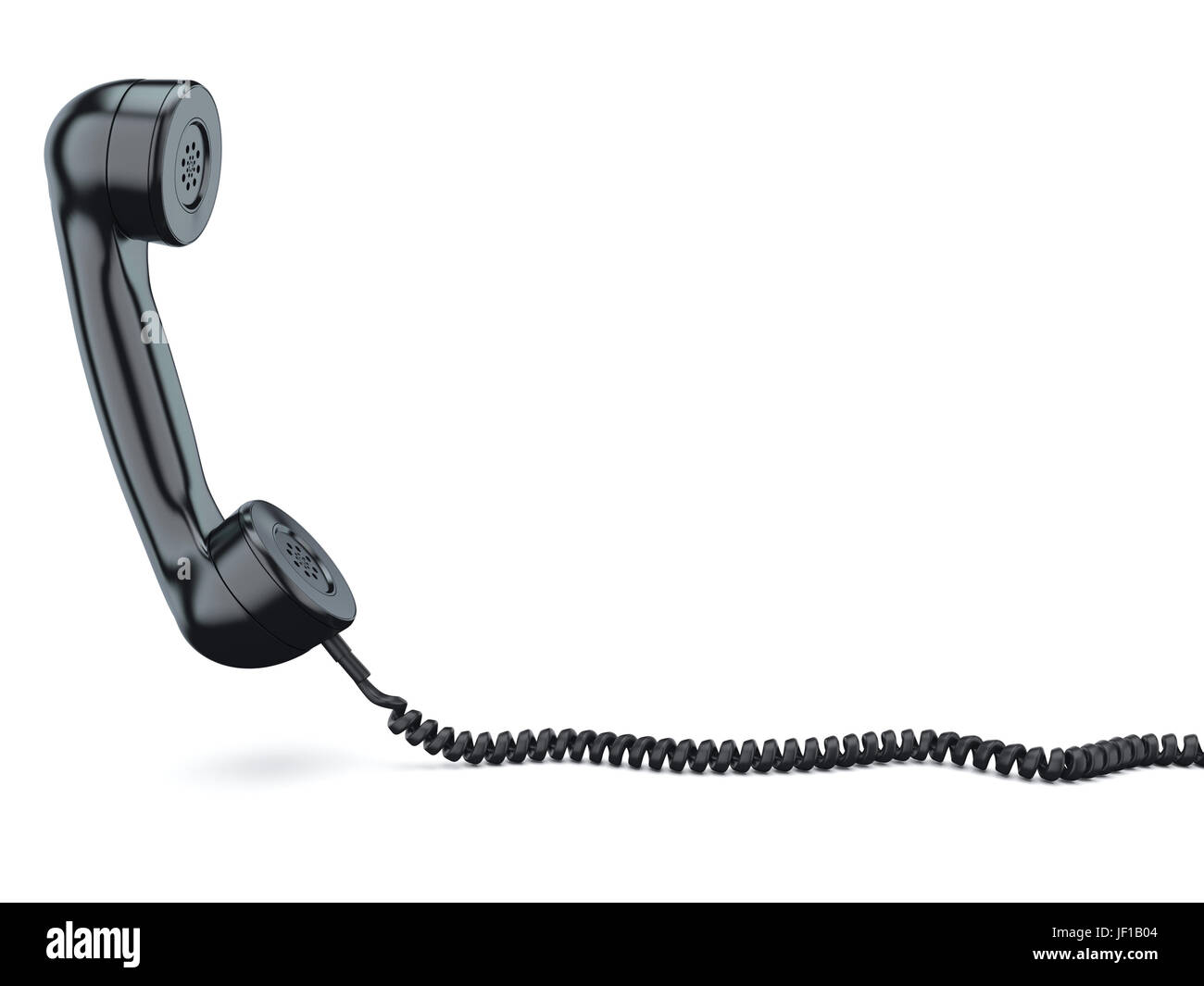 Le rendu 3D vieux combiné téléphonique Banque D'Images
