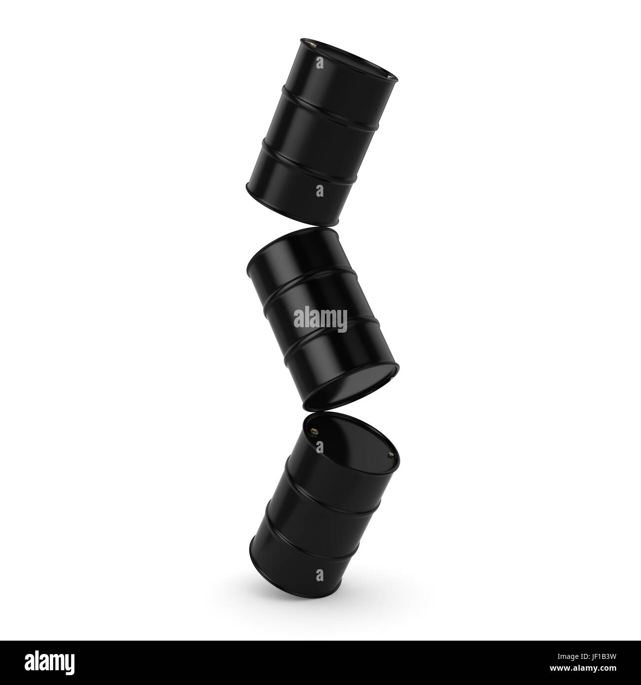 Le rendu 3D des barils Banque D'Images