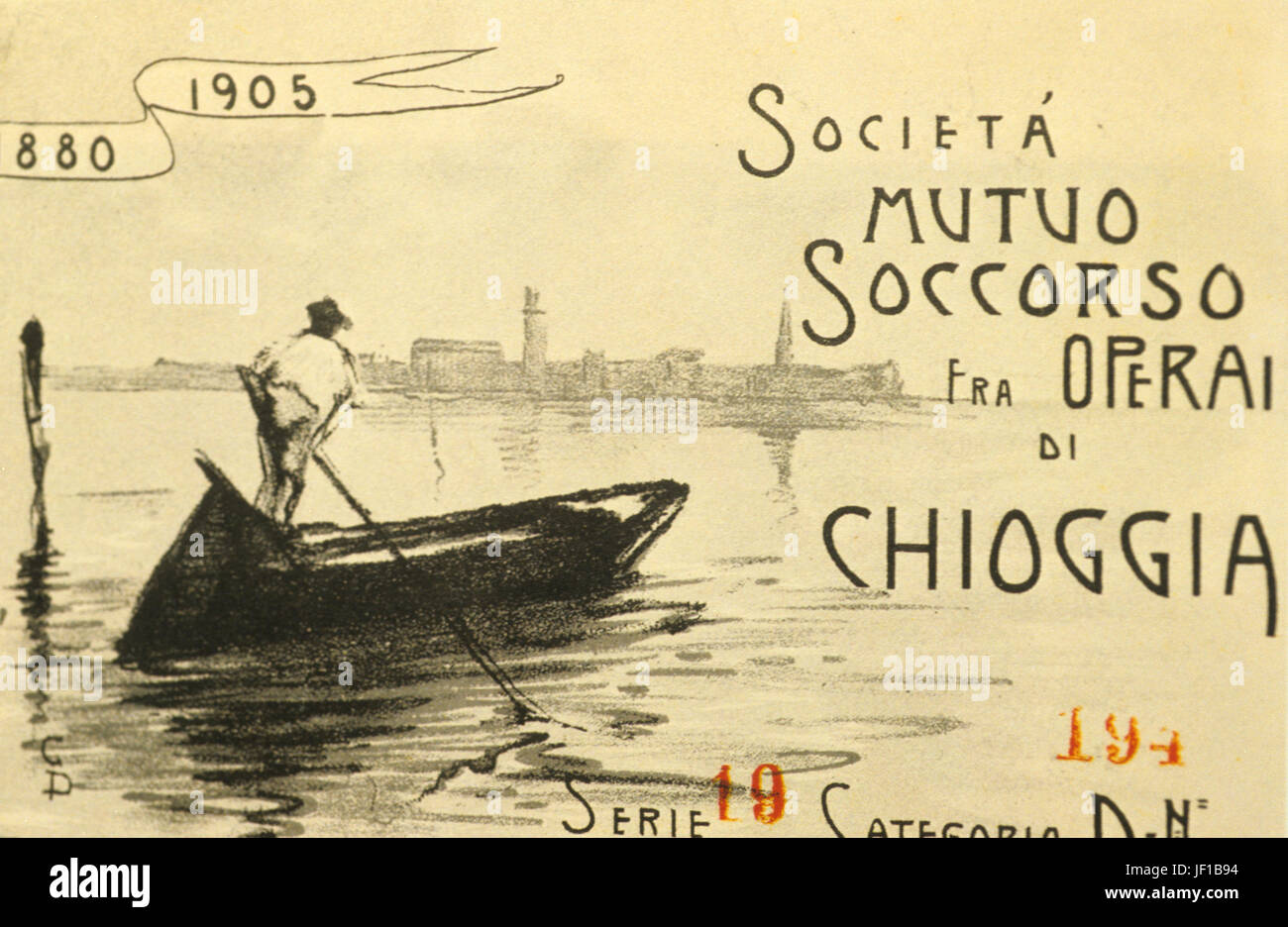 Società Mutuo Soccorso, 1880-1905 Banque D'Images