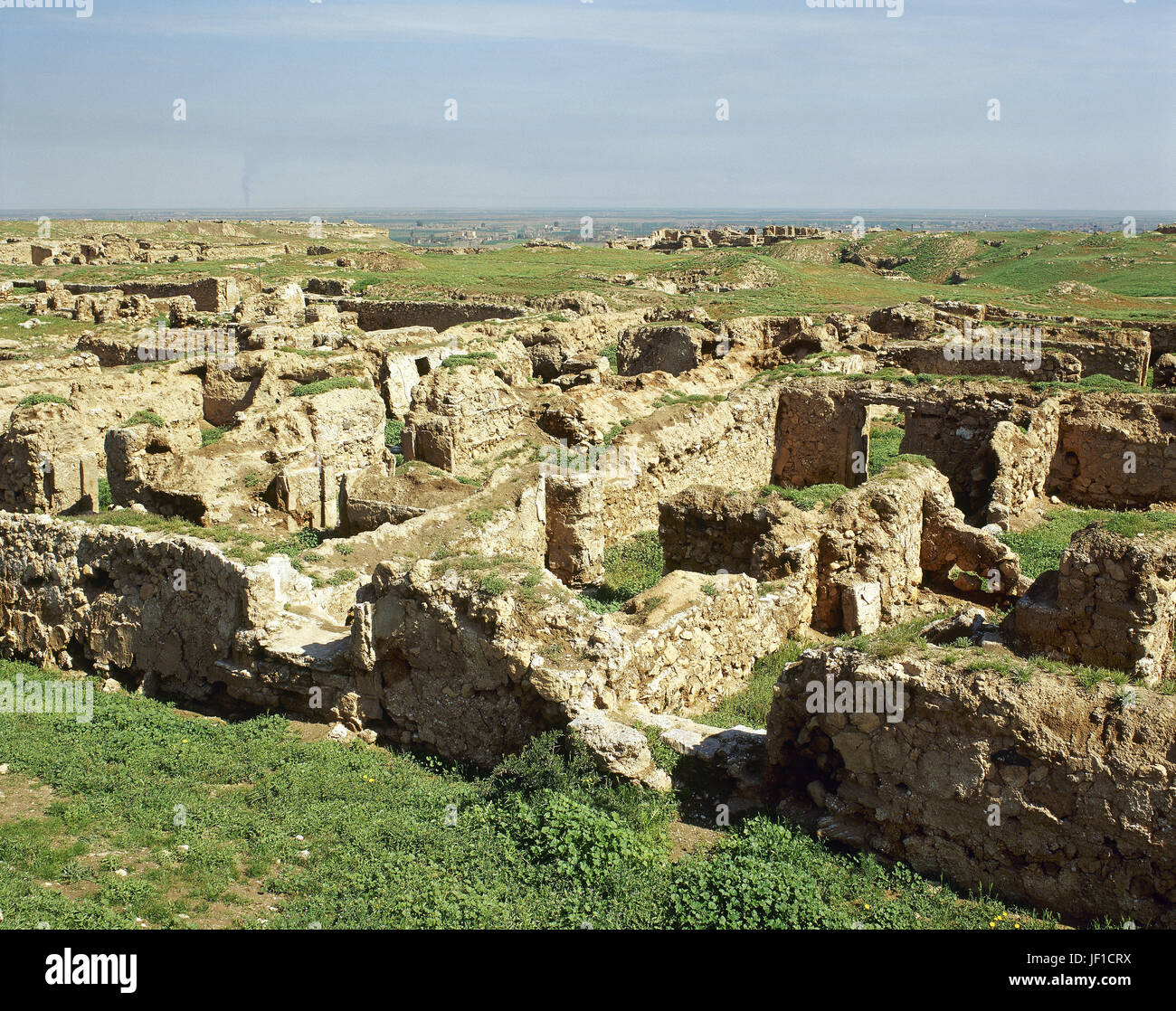La Syrie. Dura-Europos, hellénistique et Parthe, ville romaine. Aujourd'hui, SalhiyŽ. Temple d'Atargatis. Photo prise avant la guerre civile. Banque D'Images