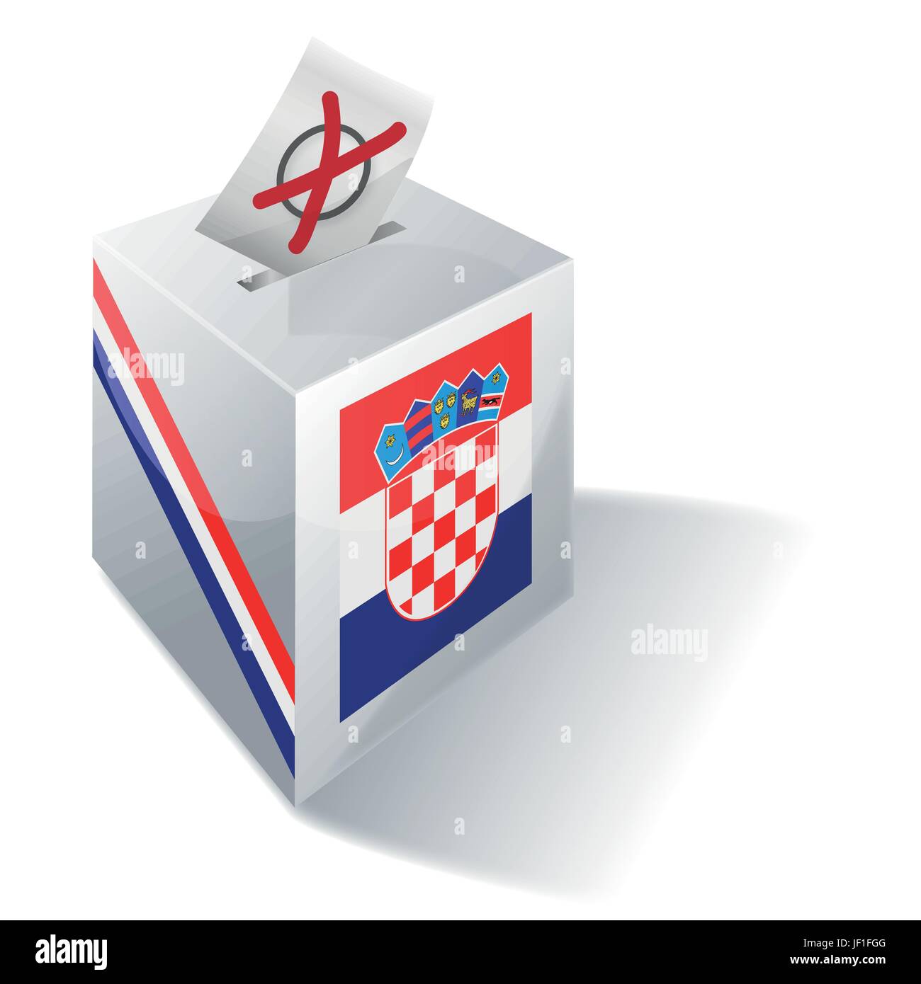 Boîte de sélection Croatie Illustration de Vecteur
