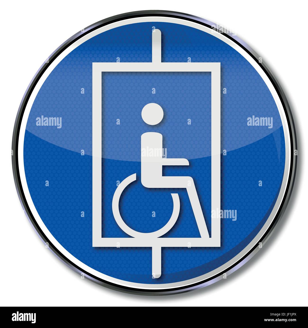 Ascenseur, ascenseur, hôpital, marbre, utilisateur de fauteuil roulant, largeur, fauteuil roulant, escaliers, Illustration de Vecteur