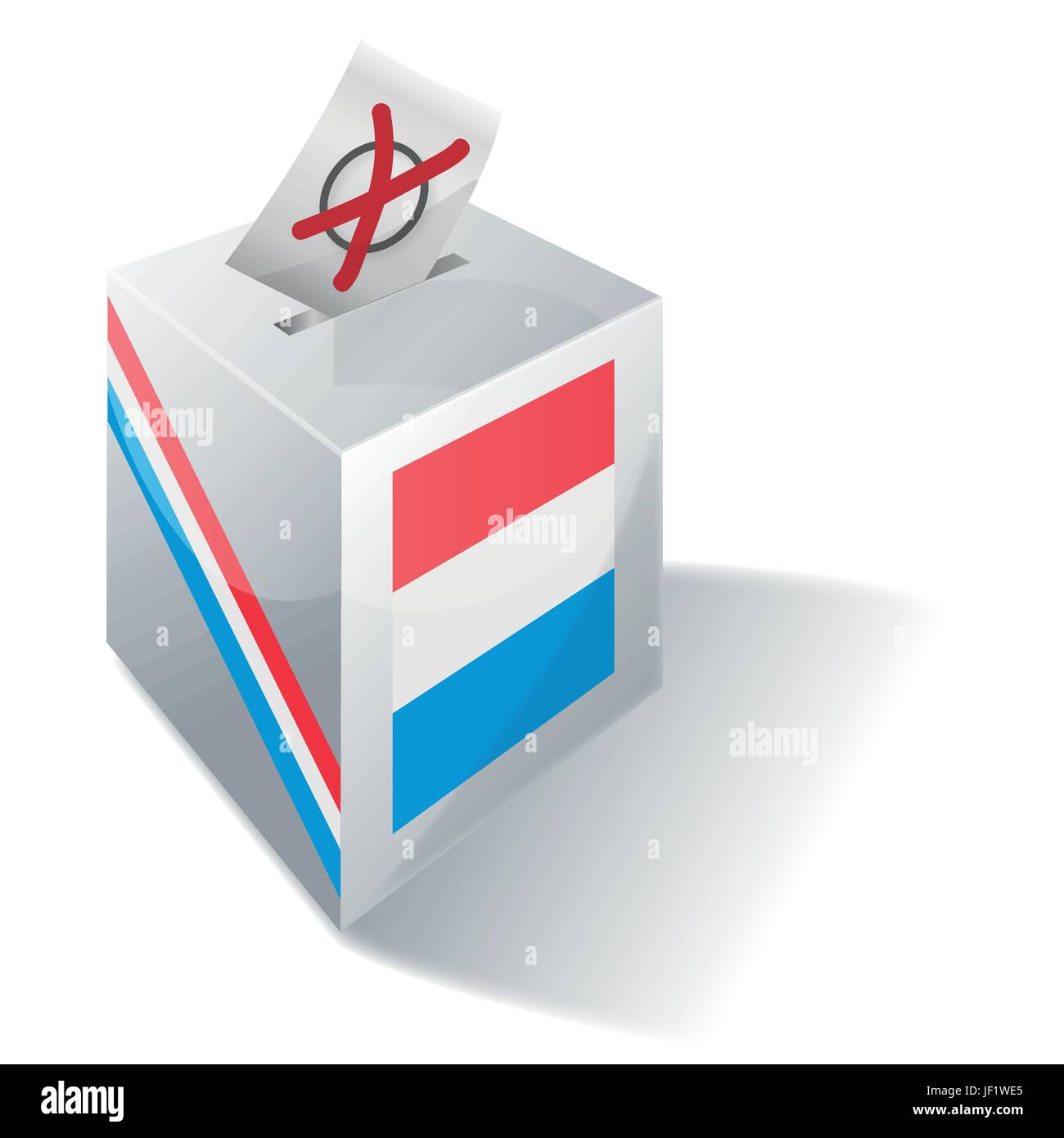 Le Benelux, le Luxembourg, social, croix, urnes, drapeau, Benelux, vote, vote, voix, Illustration de Vecteur