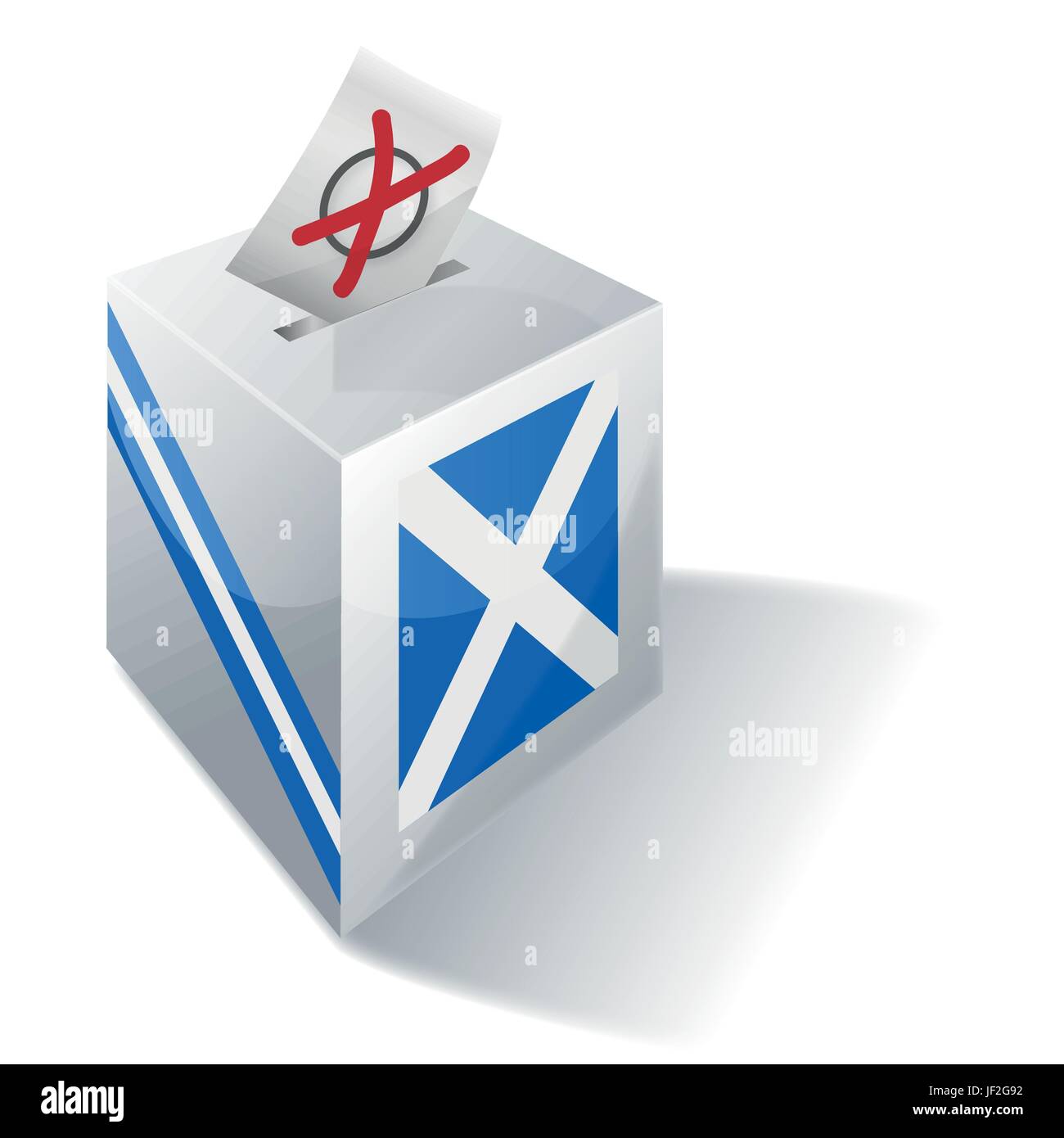 L'indépendance, écossais, Écosse, Édimbourg, gaélique, social, croix, urnes, drapeau, Illustration de Vecteur