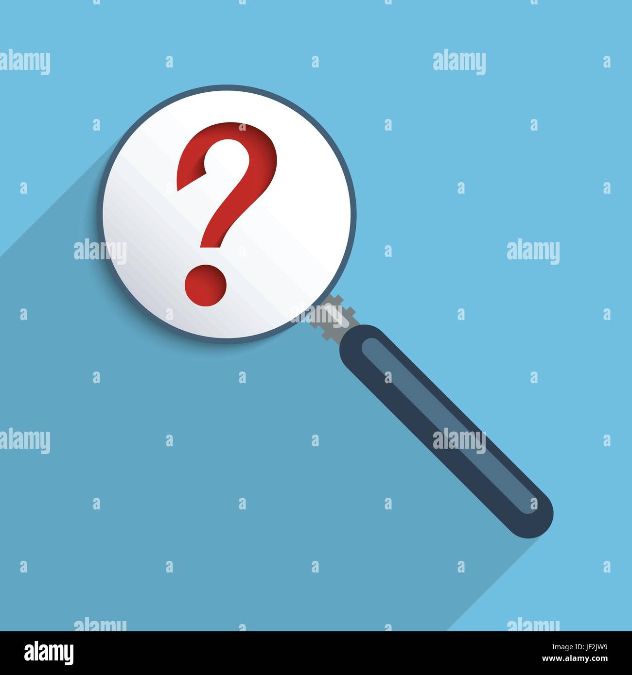 La recherche, requête, demande, demande, question, demande, décision, point d'interrogation, Illustration de Vecteur