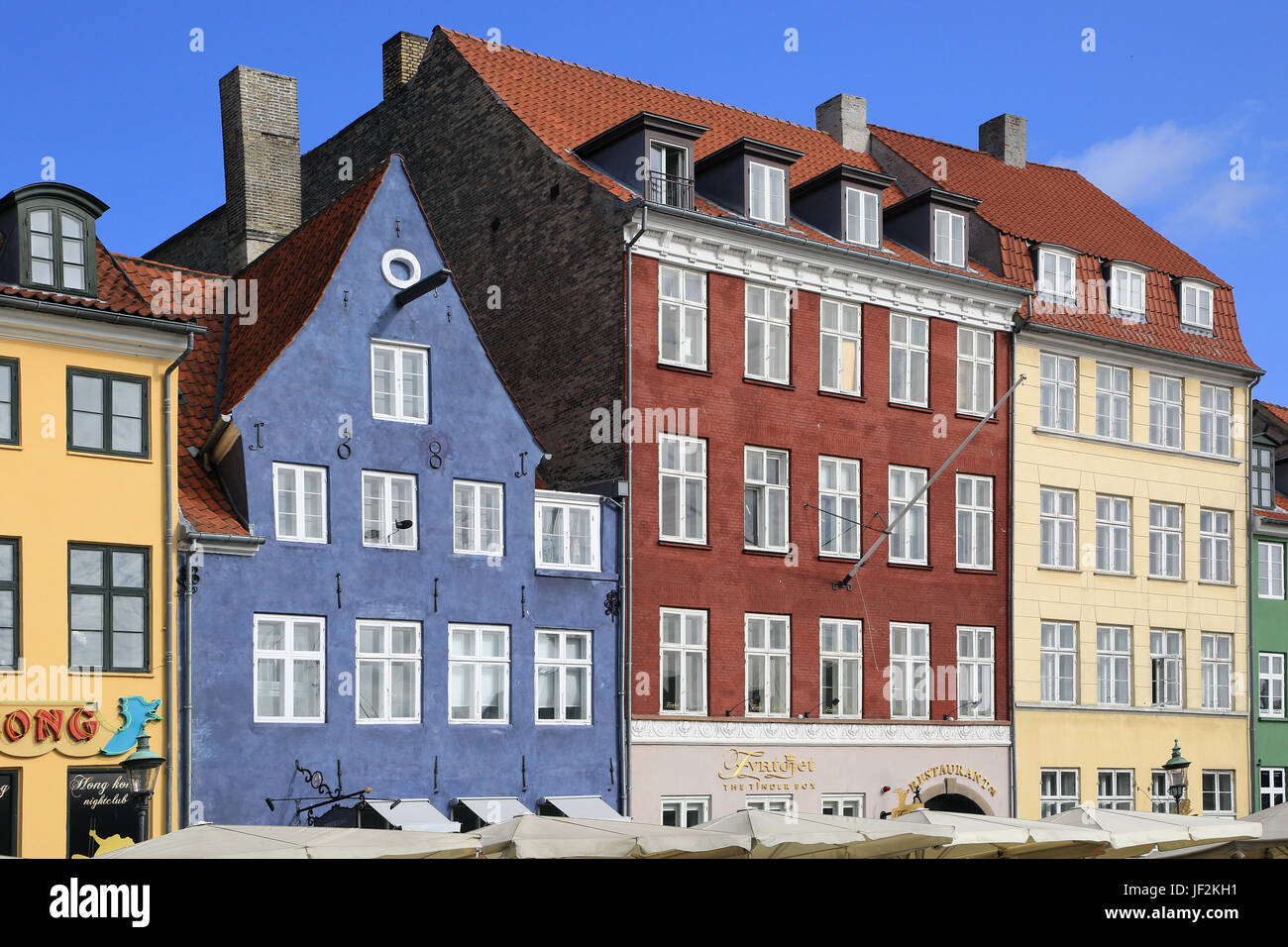 Maisons à Copenhague, Nyhavn Banque D'Images