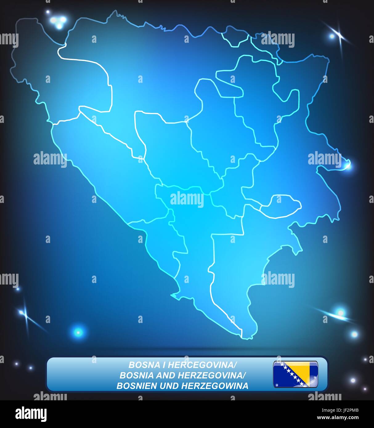 Carte, Bosnie, atlas, carte du monde, carte, éclat, brille, lumineux, Lucent, Illustration de Vecteur