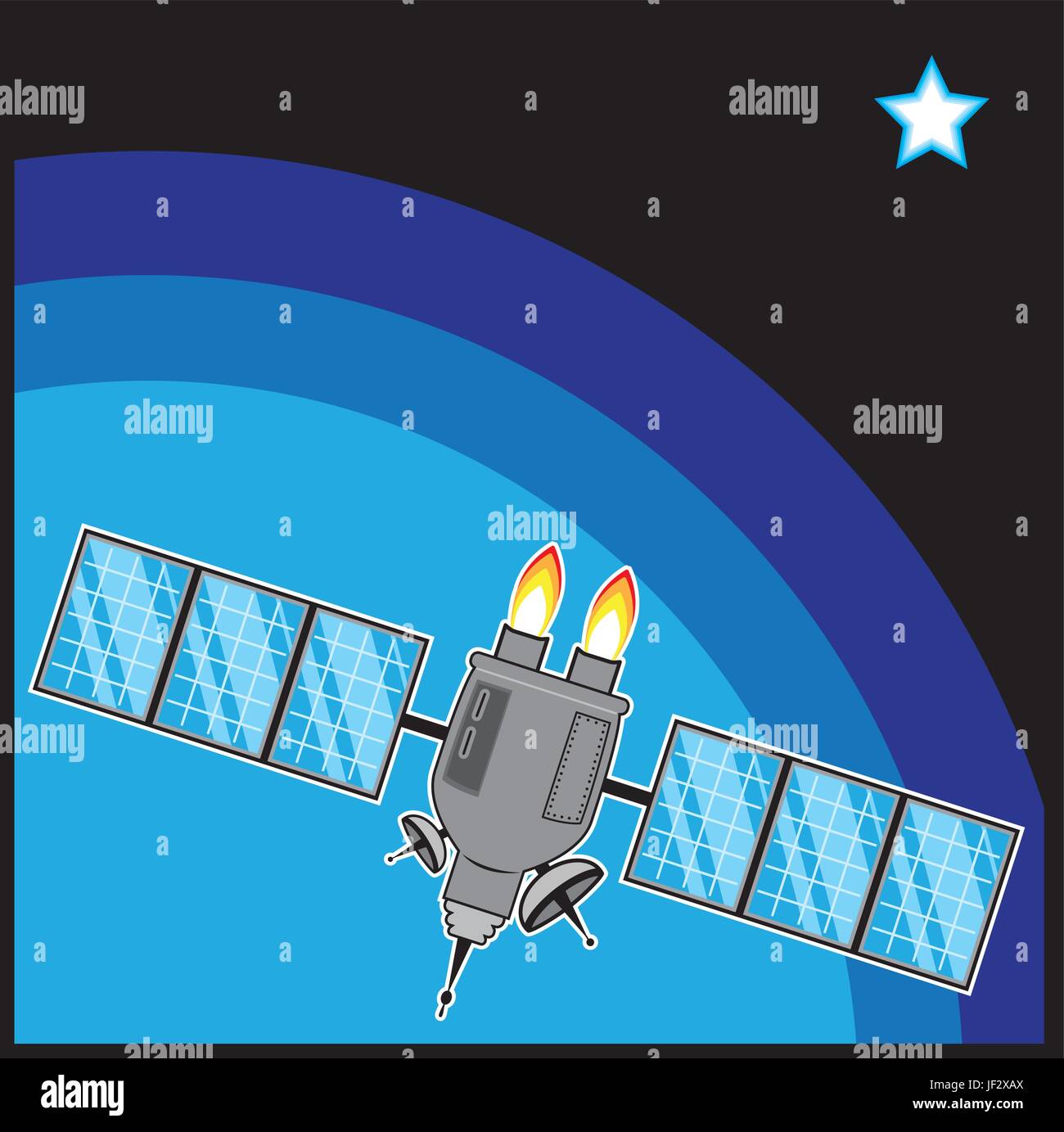 Graphique de l'univers Illustration de Vecteur