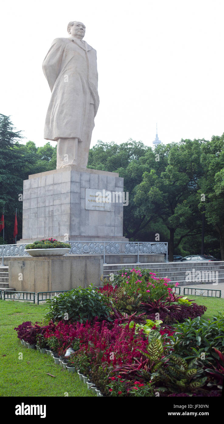 Le président Mao Monument. Changsha. Chine Banque D'Images