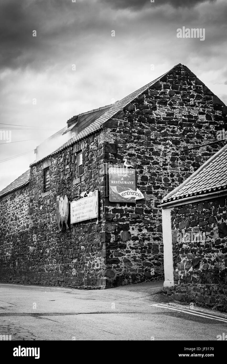 L. robson & sons les fumeurs de poissons, craster, Northumberland, England, UK Banque D'Images