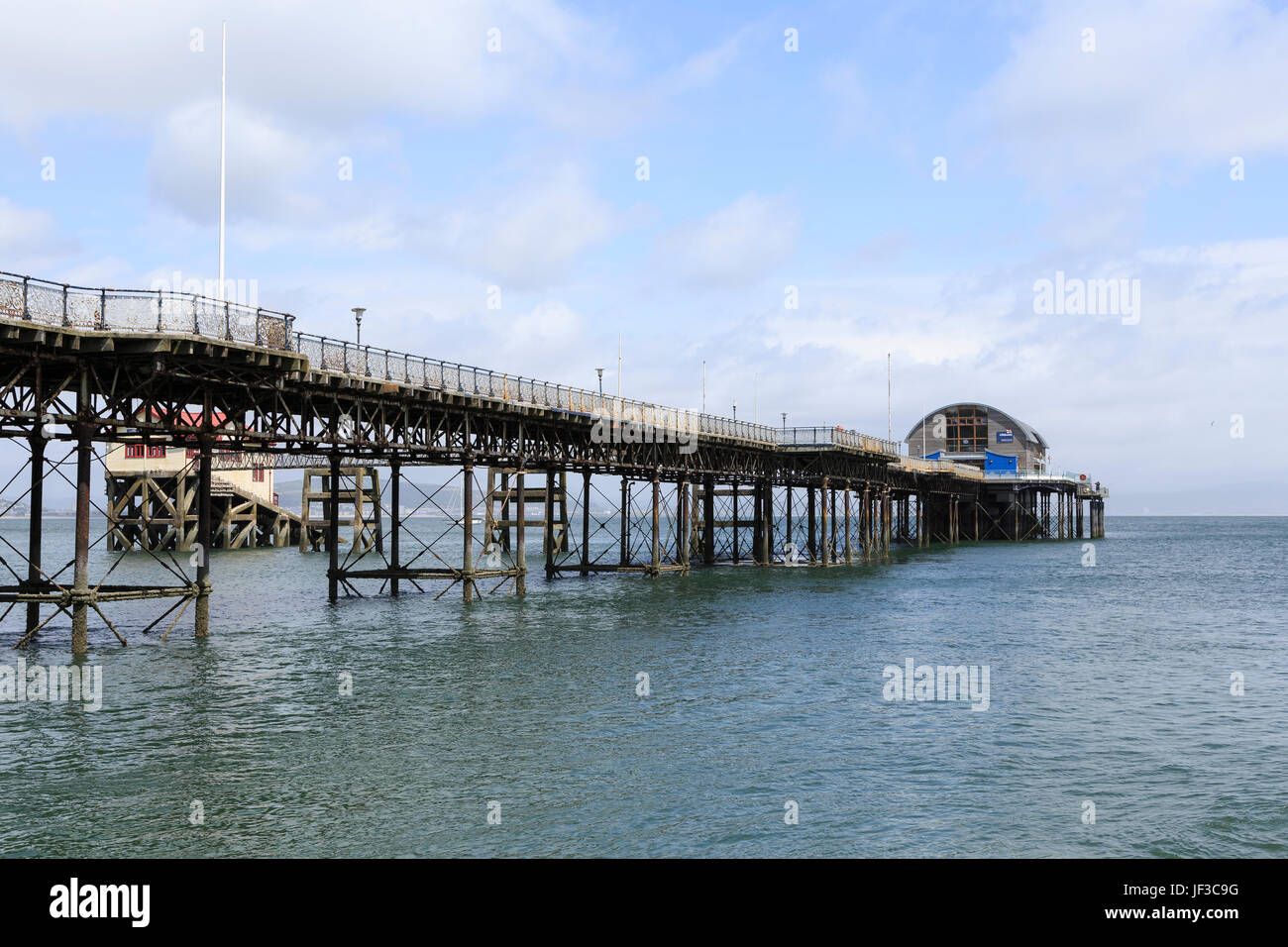 Mumbles Pier, Péninsule de Gower, Glamorgan, Pays de Galles, Royaume-Uni Banque D'Images