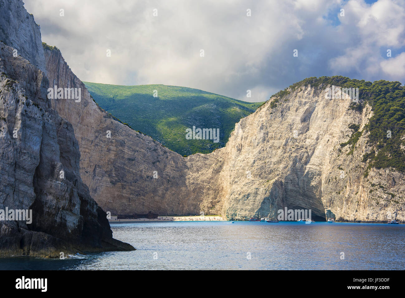 Wreck Bay sur l'île de Zakynthos en Grèce Banque D'Images