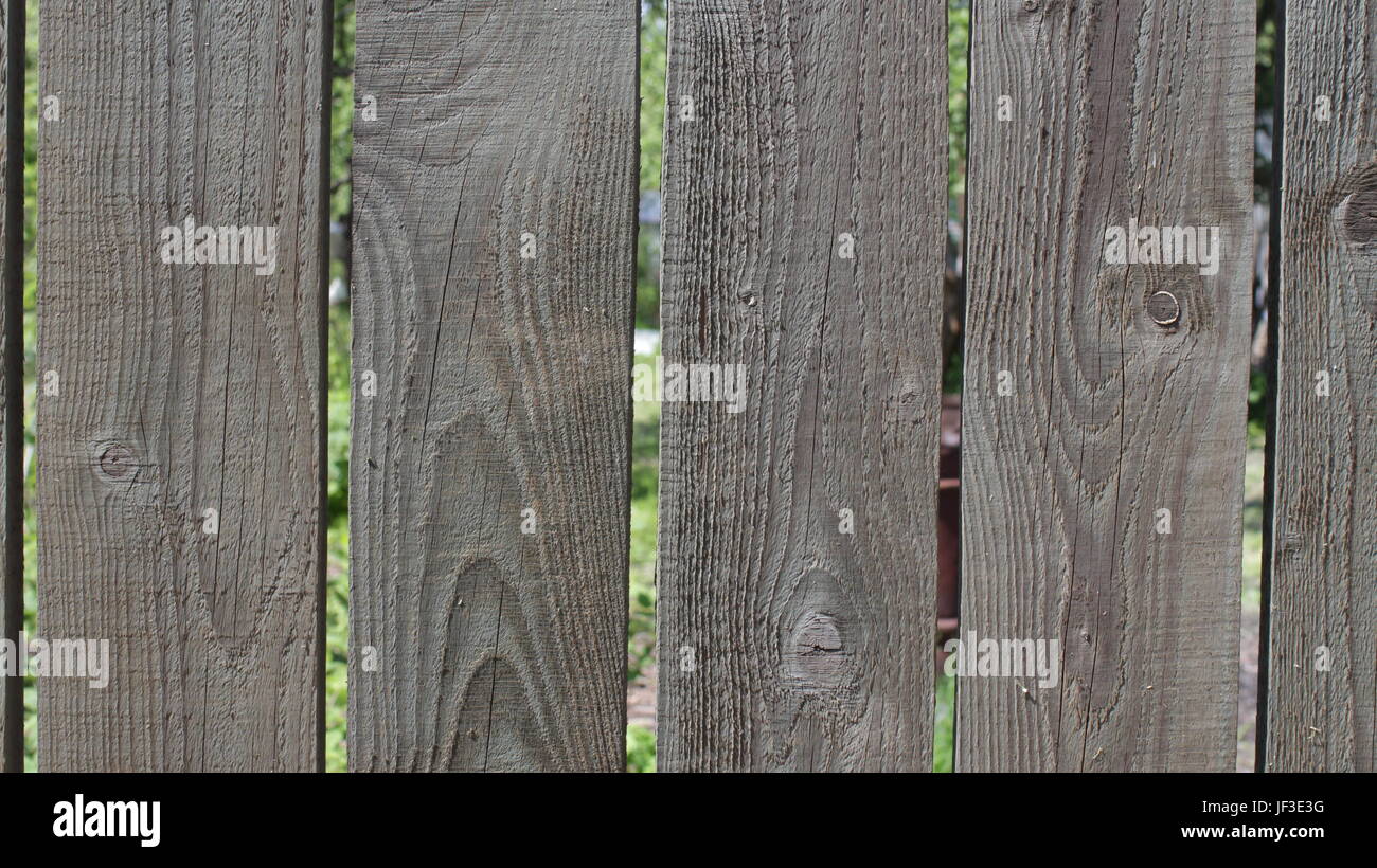 Jardin clôture en bois Banque D'Images