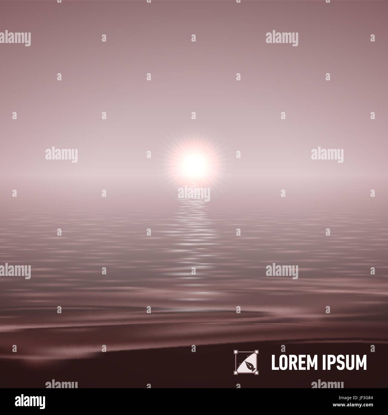 Bleu, la couleur, l'horizon, le ciel, le paradis, le coucher du soleil, brille, brille, lumineux, Lucent, Illustration de Vecteur