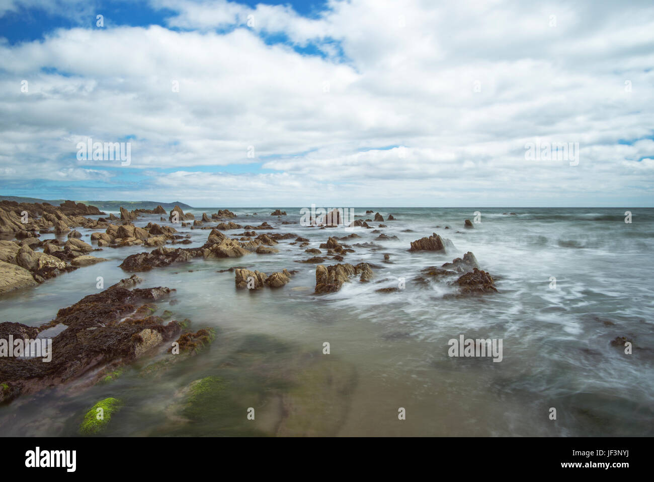 Plage de Whitsand Bay Finnygook dans, SE Cornwall. Banque D'Images