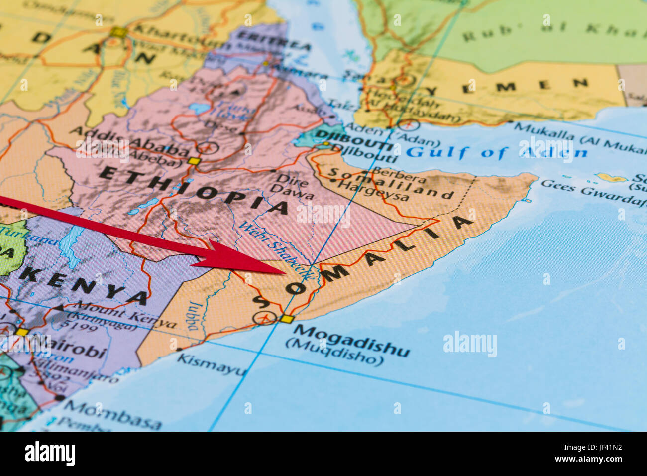 Map mogadishu somalia map mogadishu Banque de photographies et d’images ...
