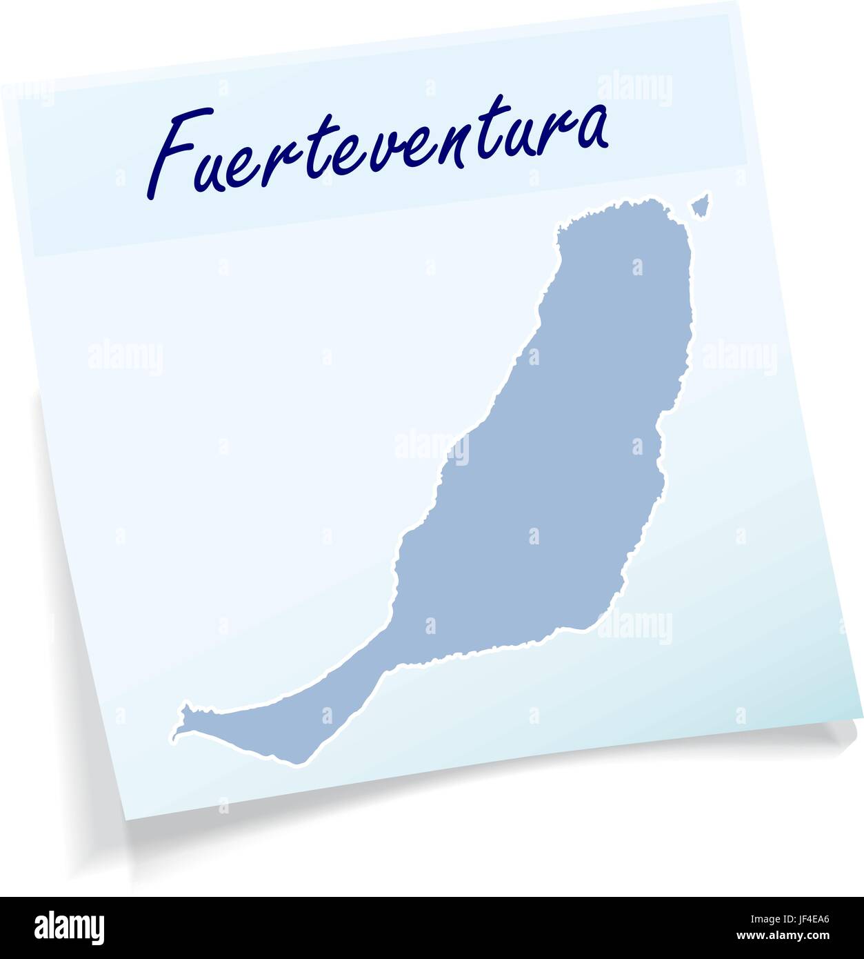 Le bloc-notes de Fuerteventura Illustration de Vecteur