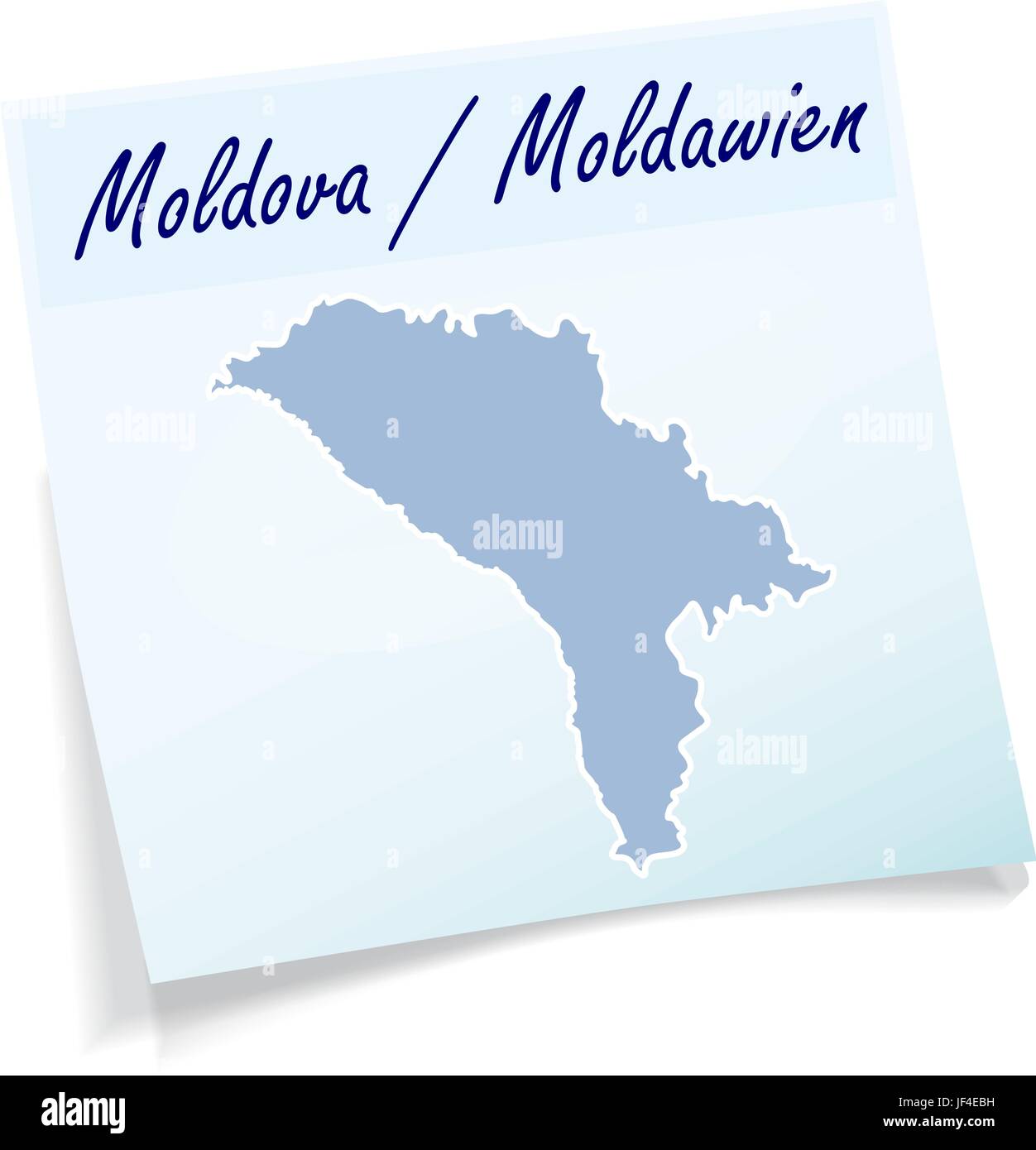 La Moldavie que le bloc-notes Illustration de Vecteur