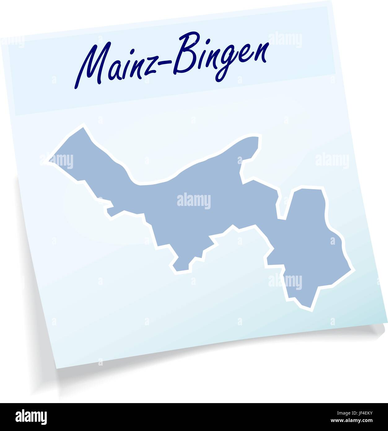 Mainz-bingen comme bloc-notes Illustration de Vecteur
