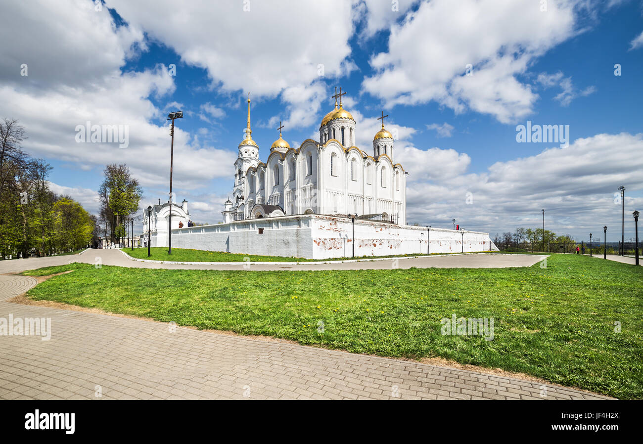 Cathédrale de l'assomption à Vladimir. La Russie Banque D'Images