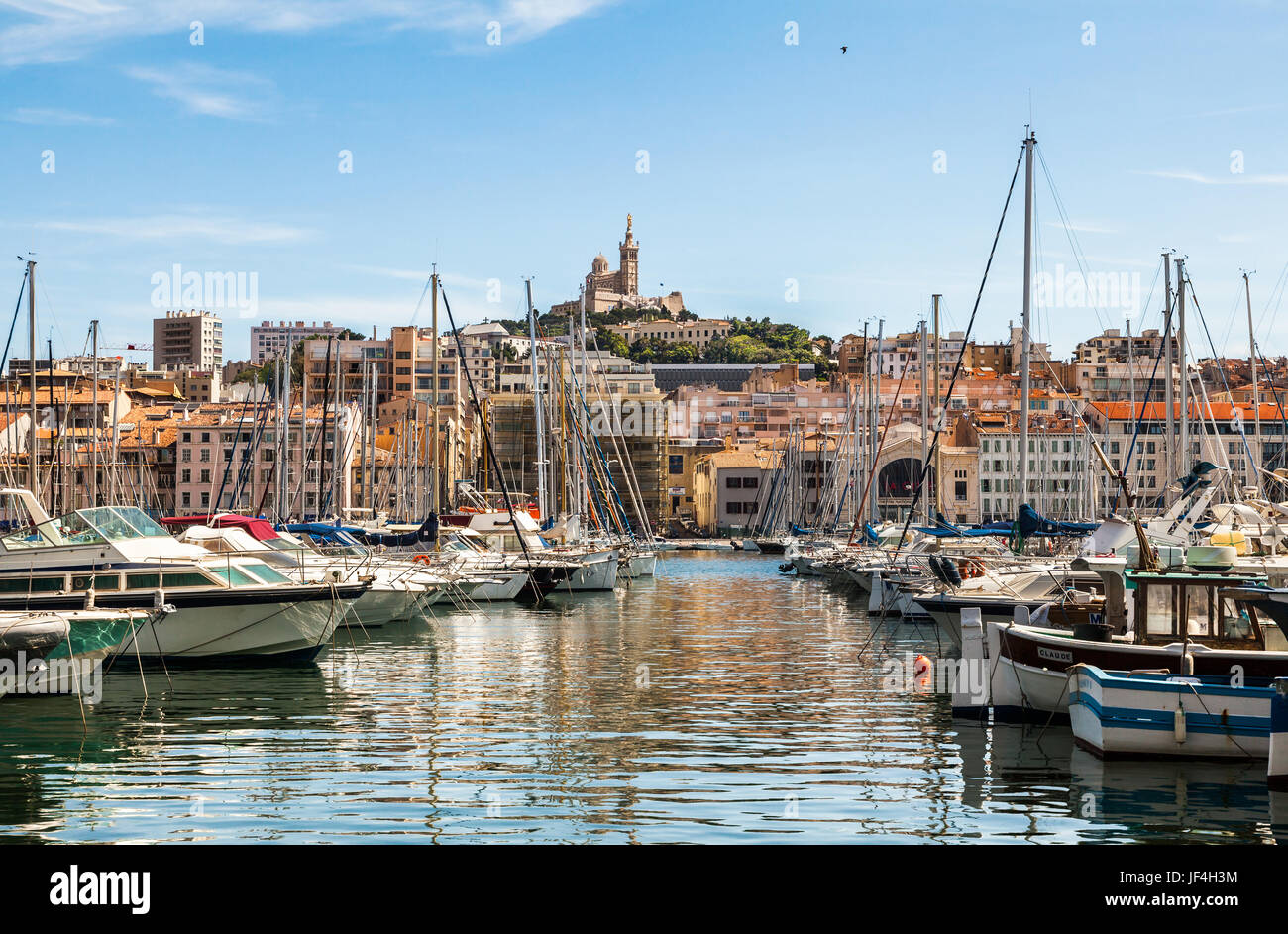 Vieux Port de Marseille Banque D'Images