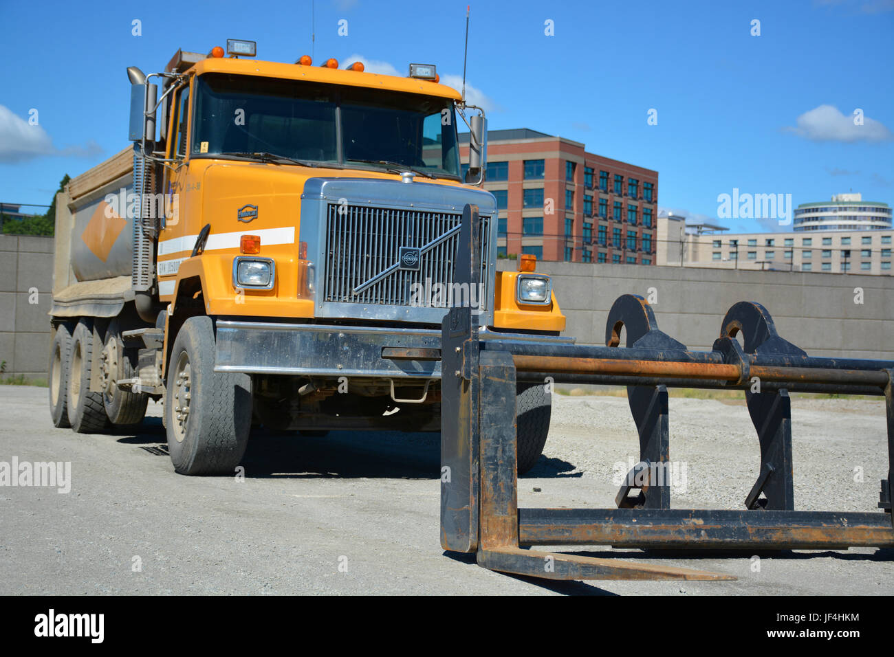 Construction Truck Banque D'Images