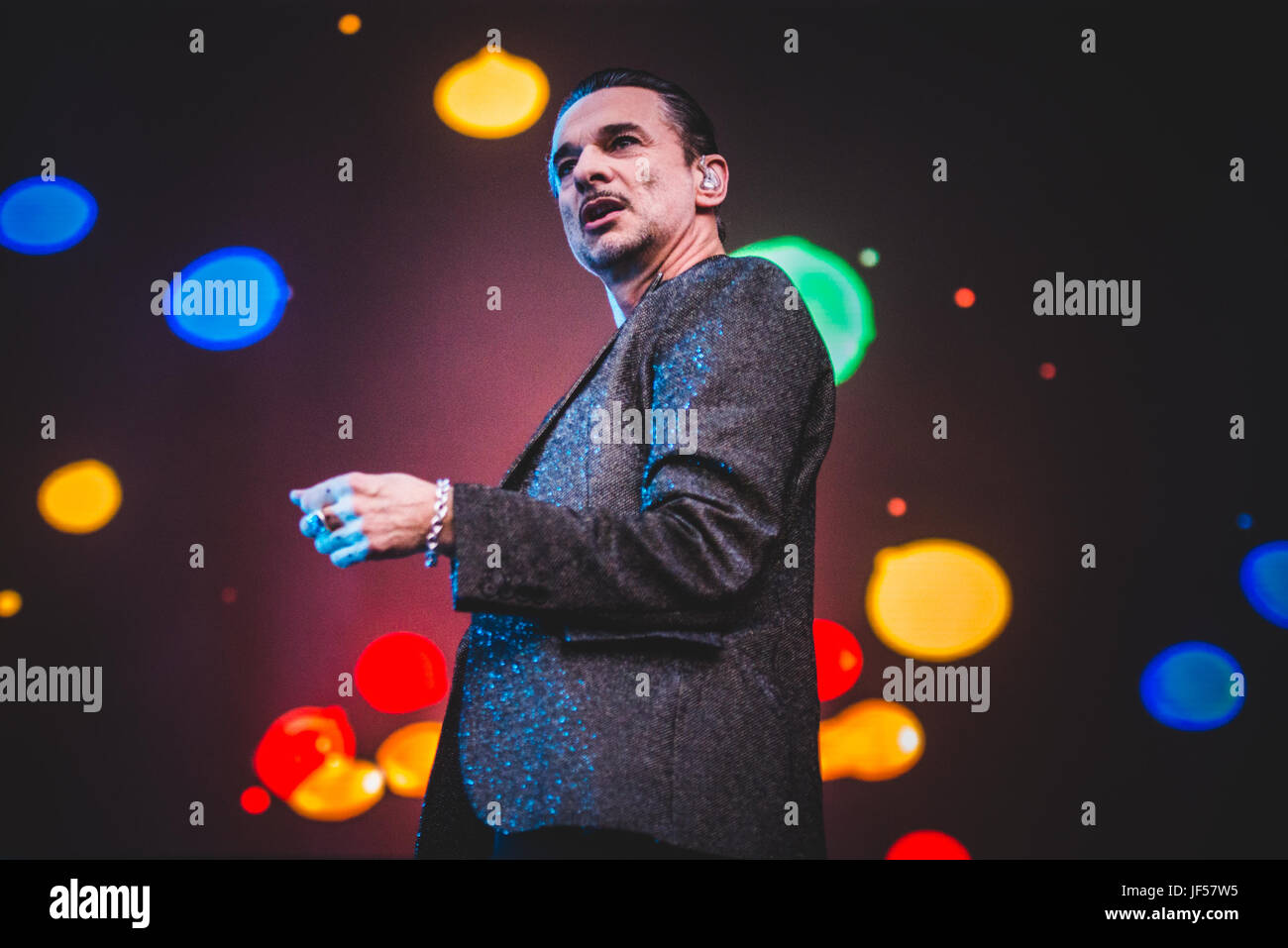 Bologne, Italie. 29 Juin, 2017. 29 juin 2017 : Depeche Mode en live au stade Renato dall'ara de Bologne pour leur dernier 'Italien' Global Spirit of tournée d'été 2017 concert. Credit : Alessandro Bosio/Alamy Live News Banque D'Images