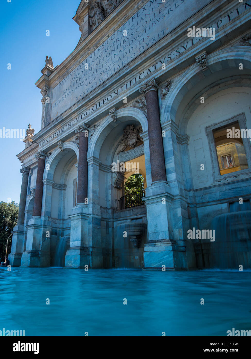 Fontana dell'Acqua Paola a également connu comme il Fontanone ('la grande fontaine') situé sur le Janicule, à Rome, Italie Banque D'Images