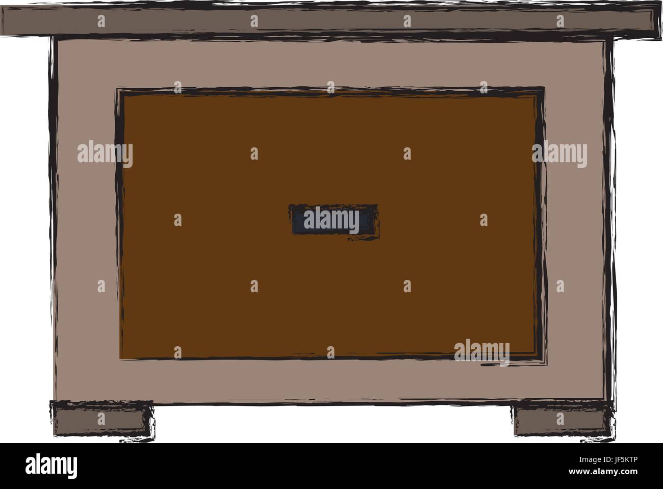 Table de chevet en bois massif prix Illustration de Vecteur