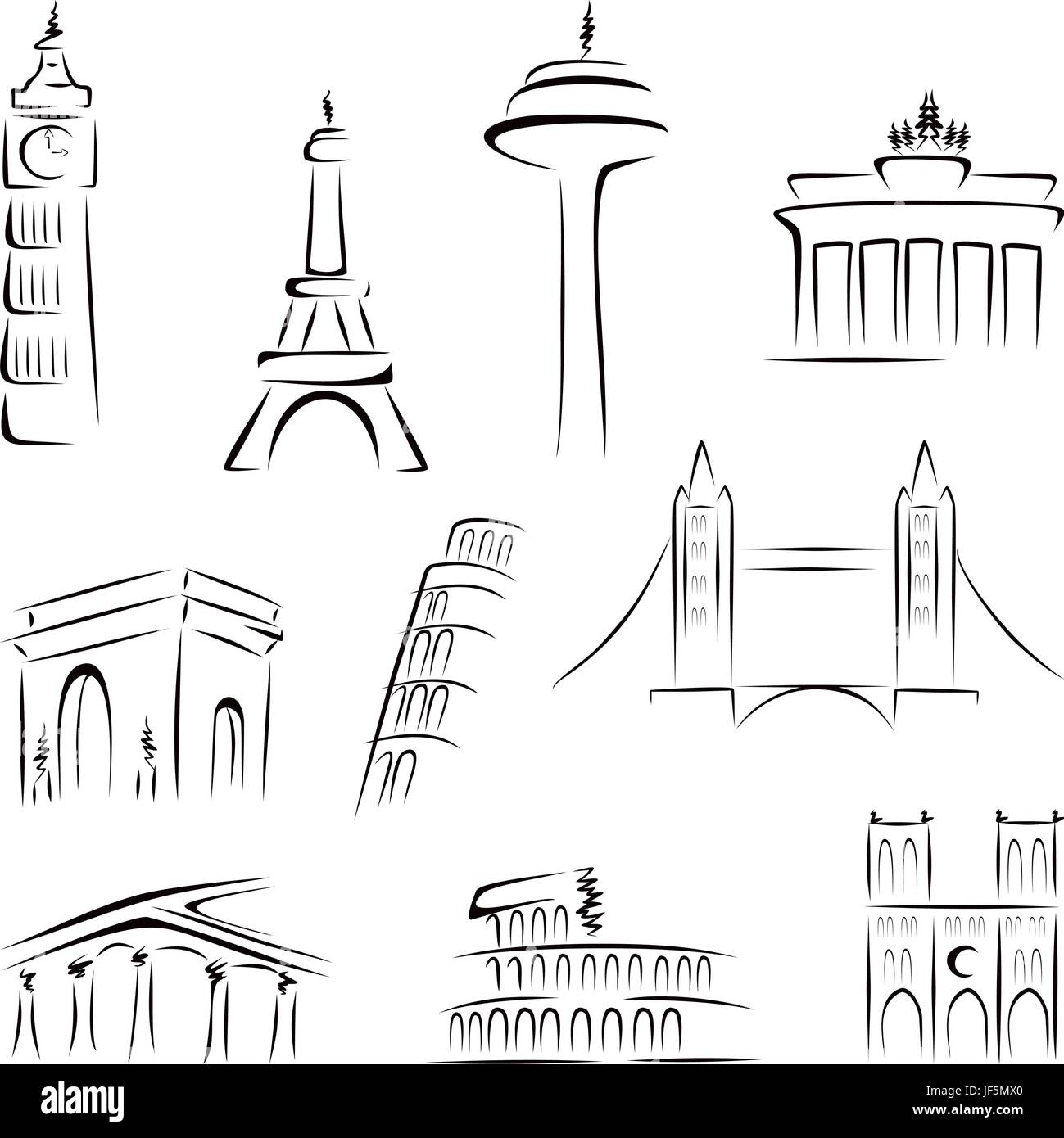 Logo set Illustration de Vecteur