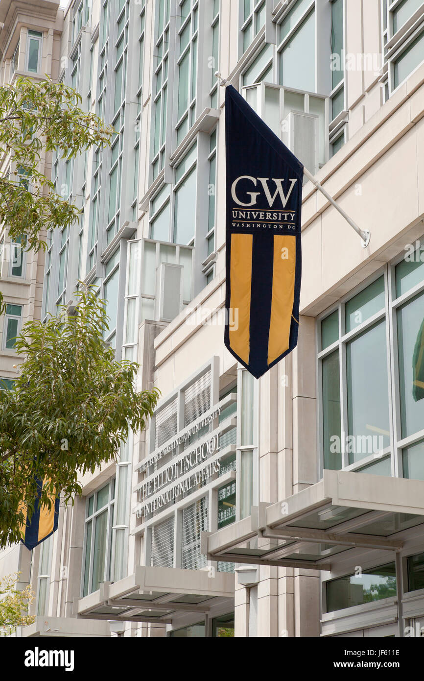L'Université George Washington Elliott School of International Affairs building - Washington DC USA Banque D'Images
