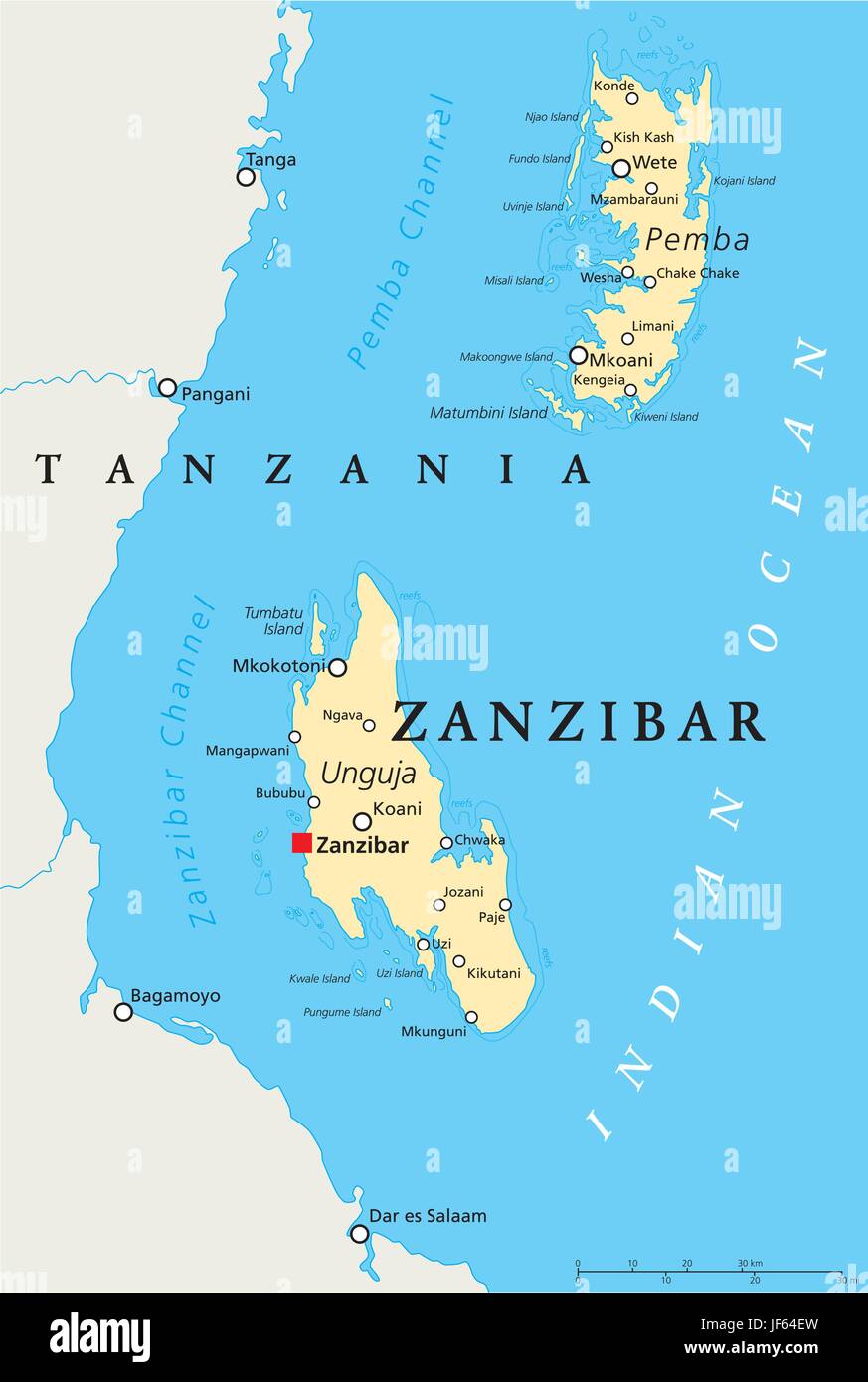 carte du monde zanzibar