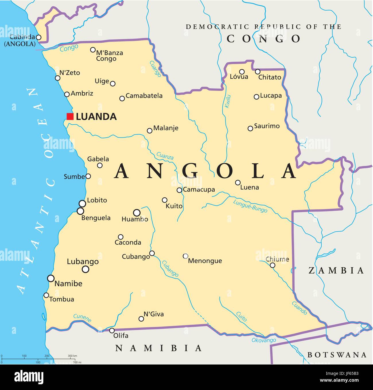 carte de l angola