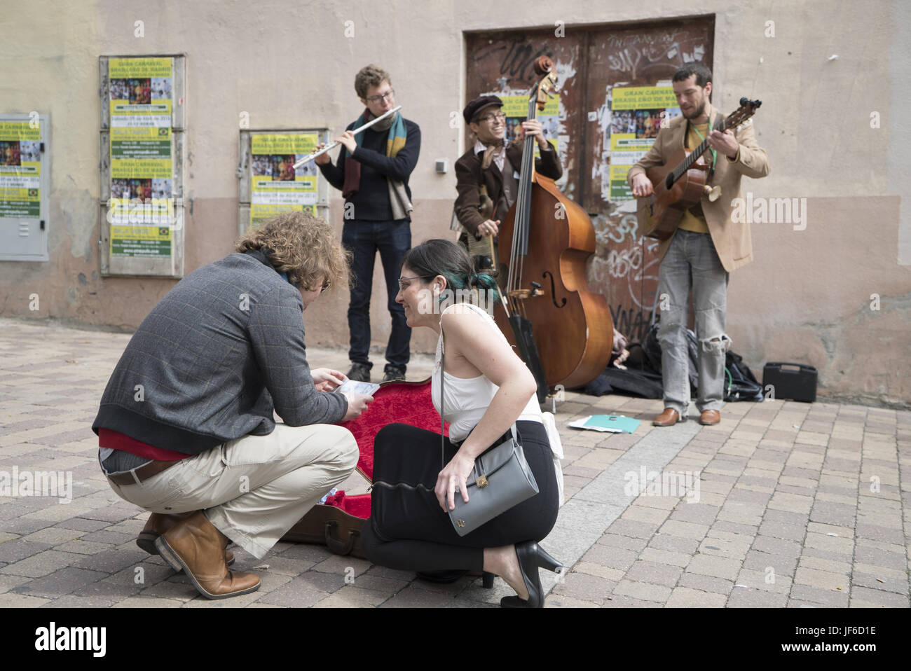 Marché aux puces El Rastro Banque D'Images