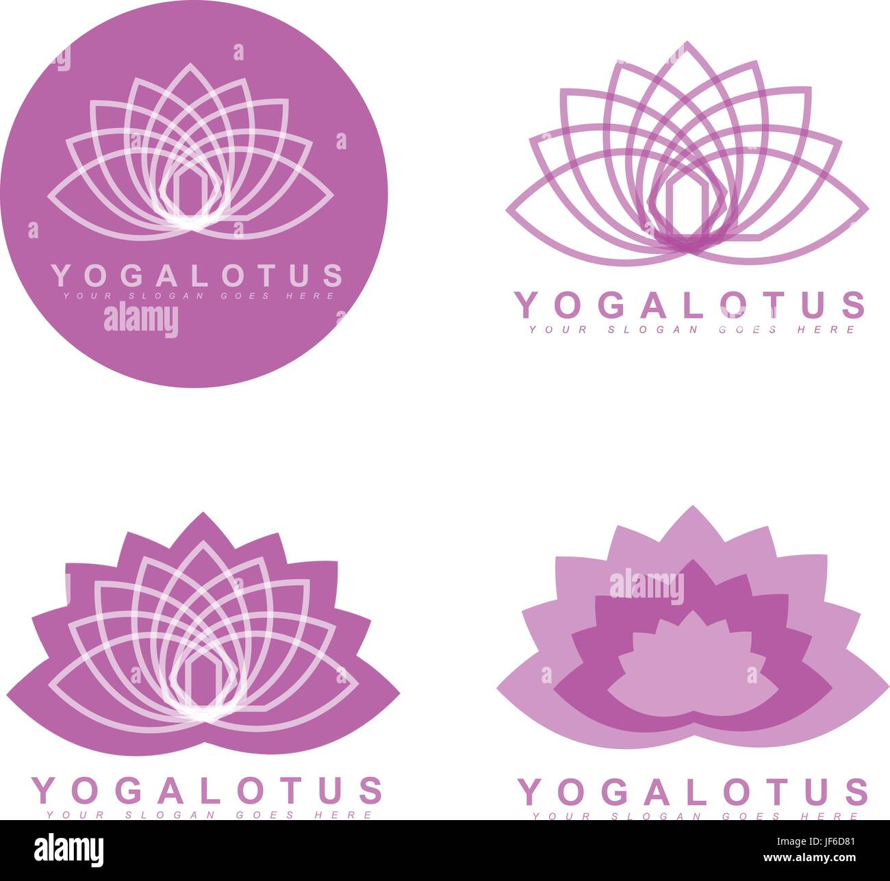 Graphique, fleur, plante, studio, illustration, violet, forme, méditation, Illustration de Vecteur