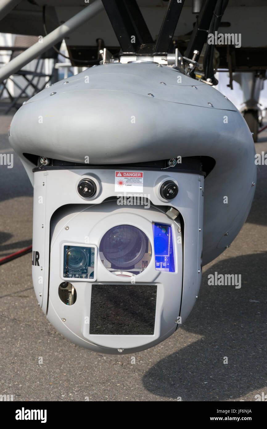Surveillance multicapteurs pod sous un avion Banque D'Images
