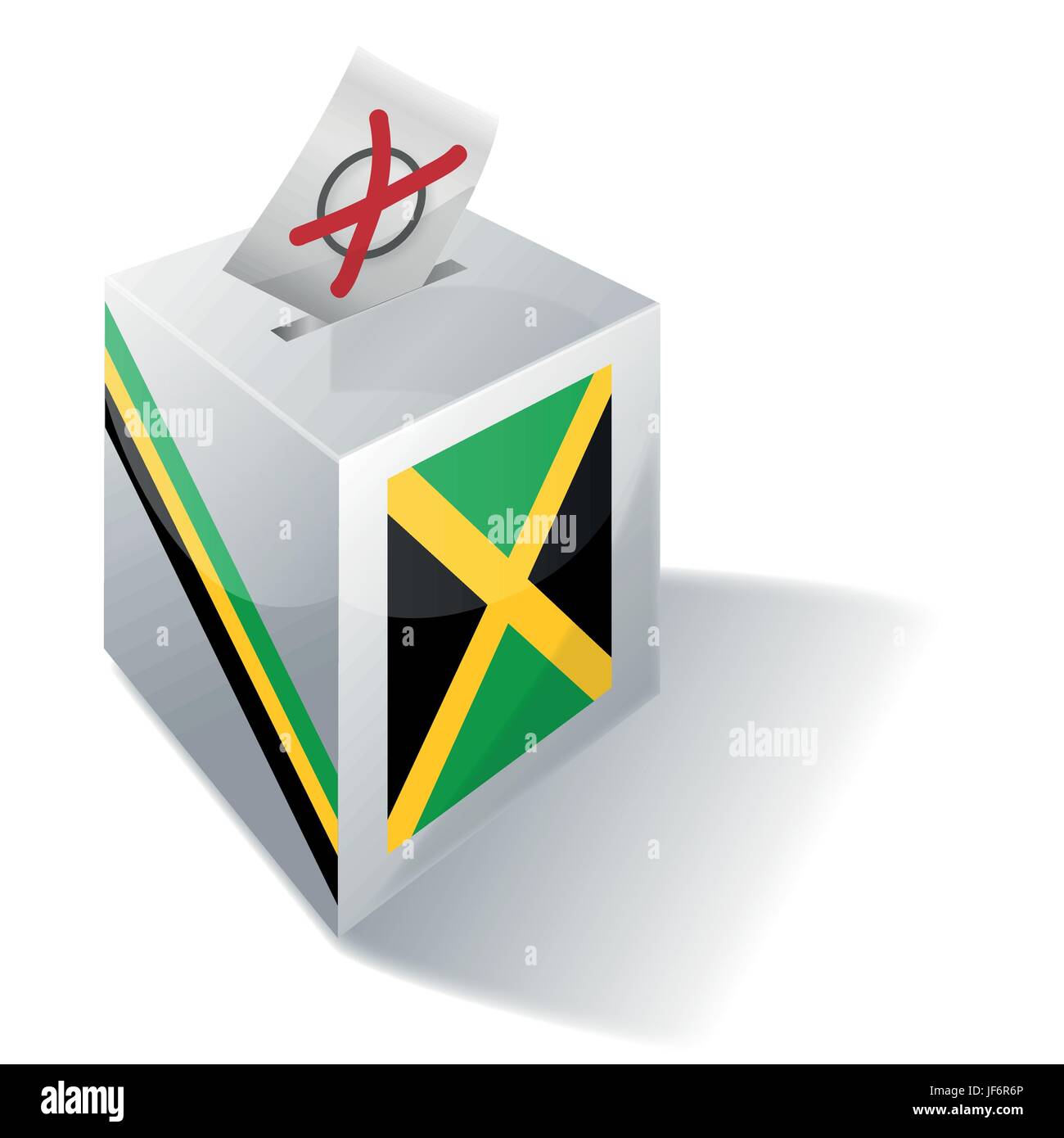 Boîte de sélection Jamaïque Illustration de Vecteur